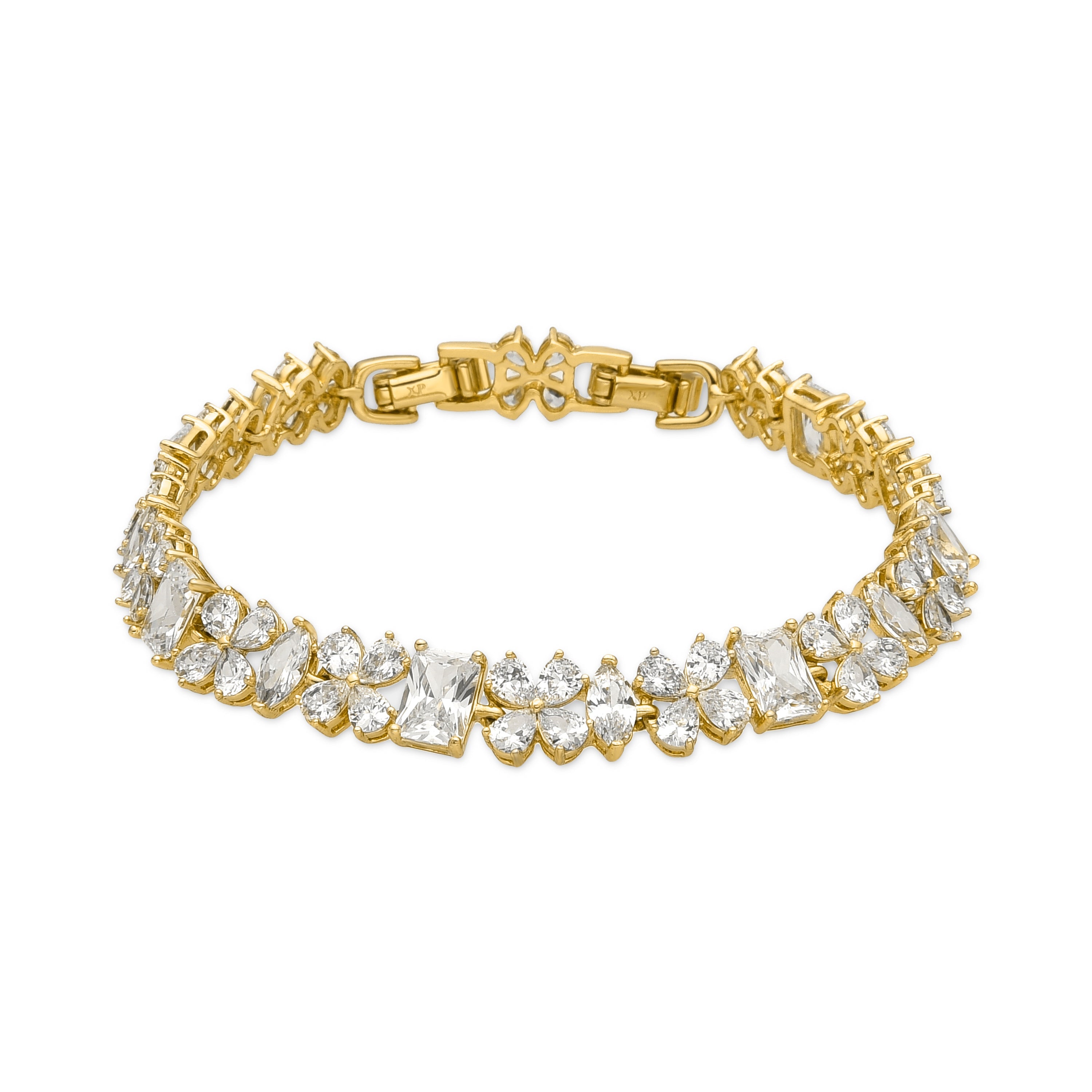 Bracciale con Zirconia Brillante finitura oro 18k - Alpi