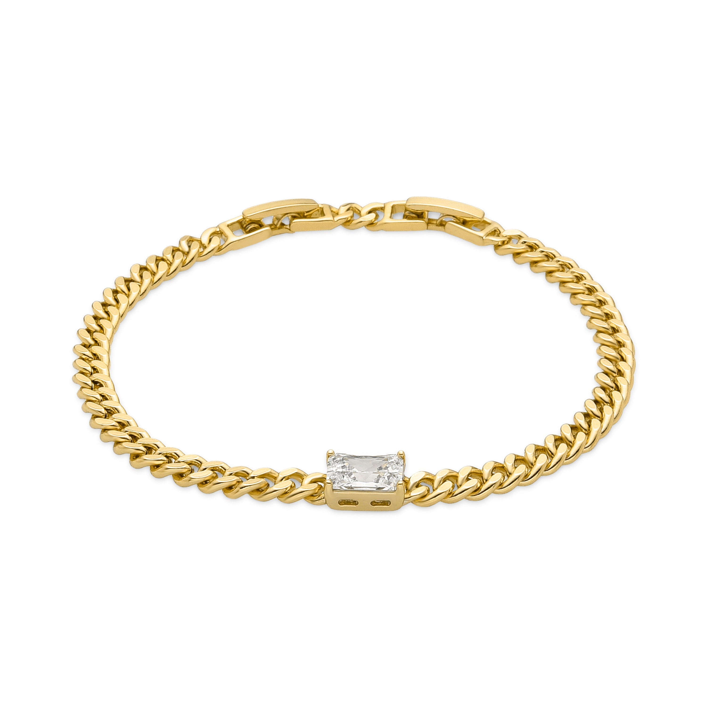 Bracciale con Zirconia Brillante finitura oro 18k - Teyvat