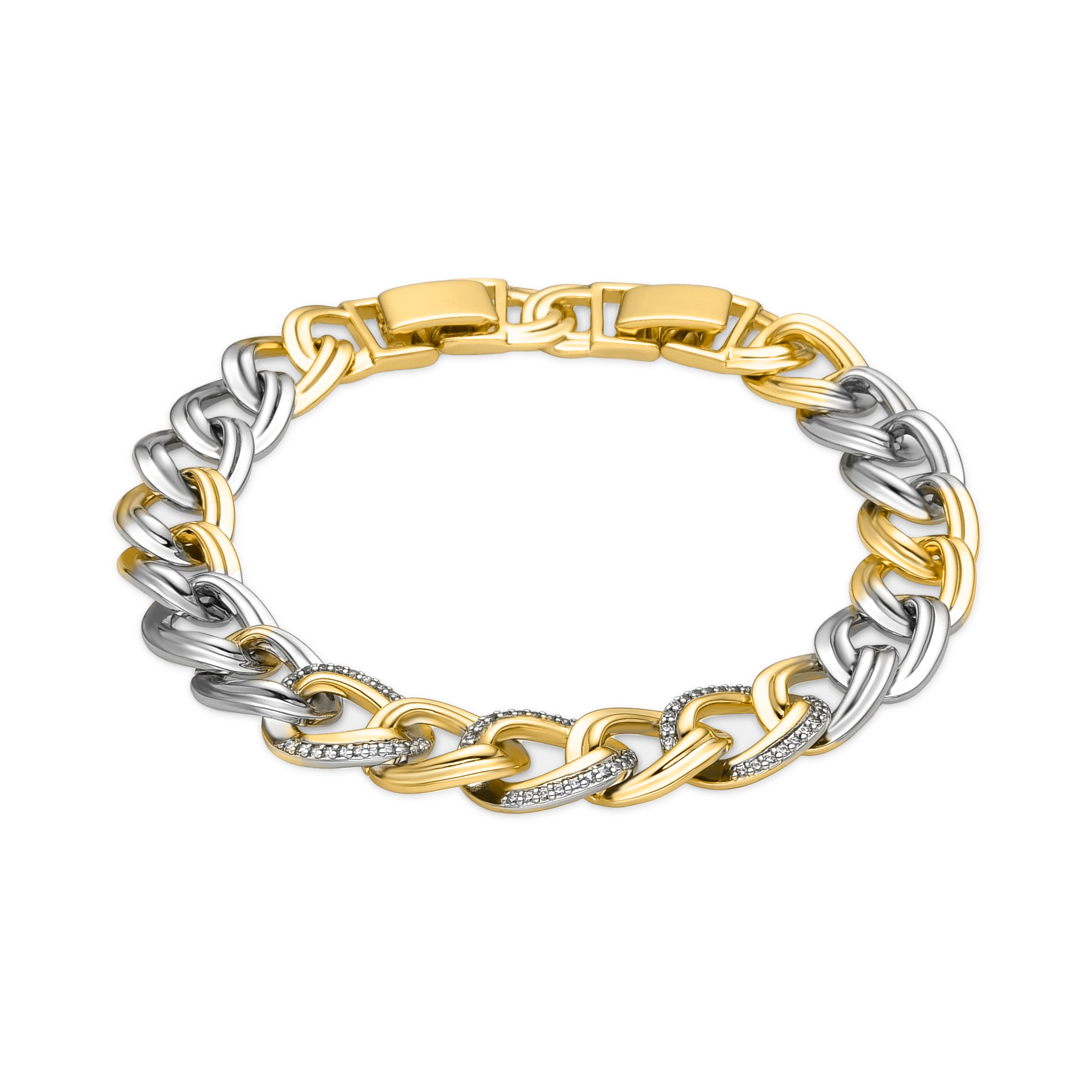 Bracciale con Zirconia Brillante finitura oro 18k - Wenfre