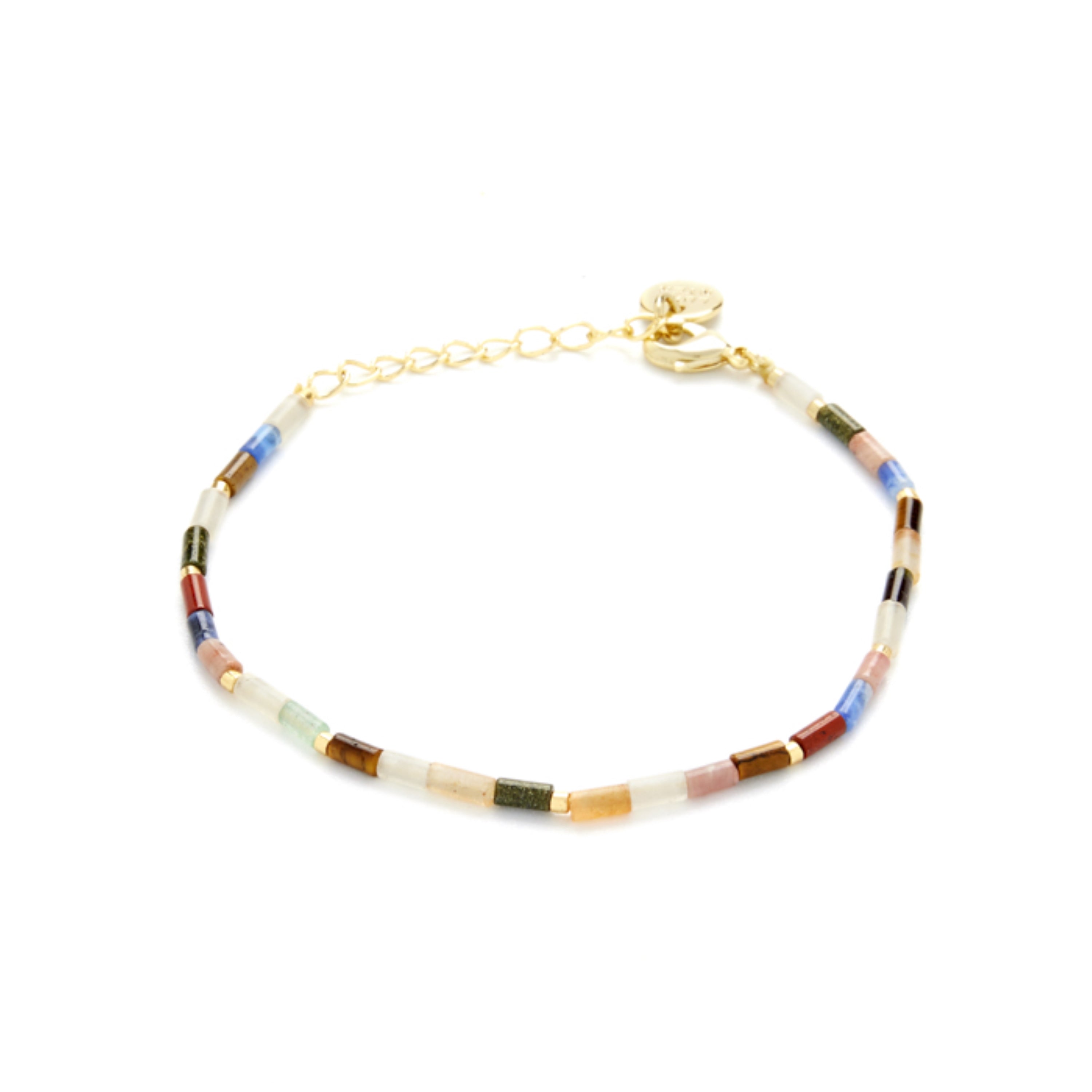 Pulsera de Turmalina Multicolor acabada en oro amarillo 18K - Shau