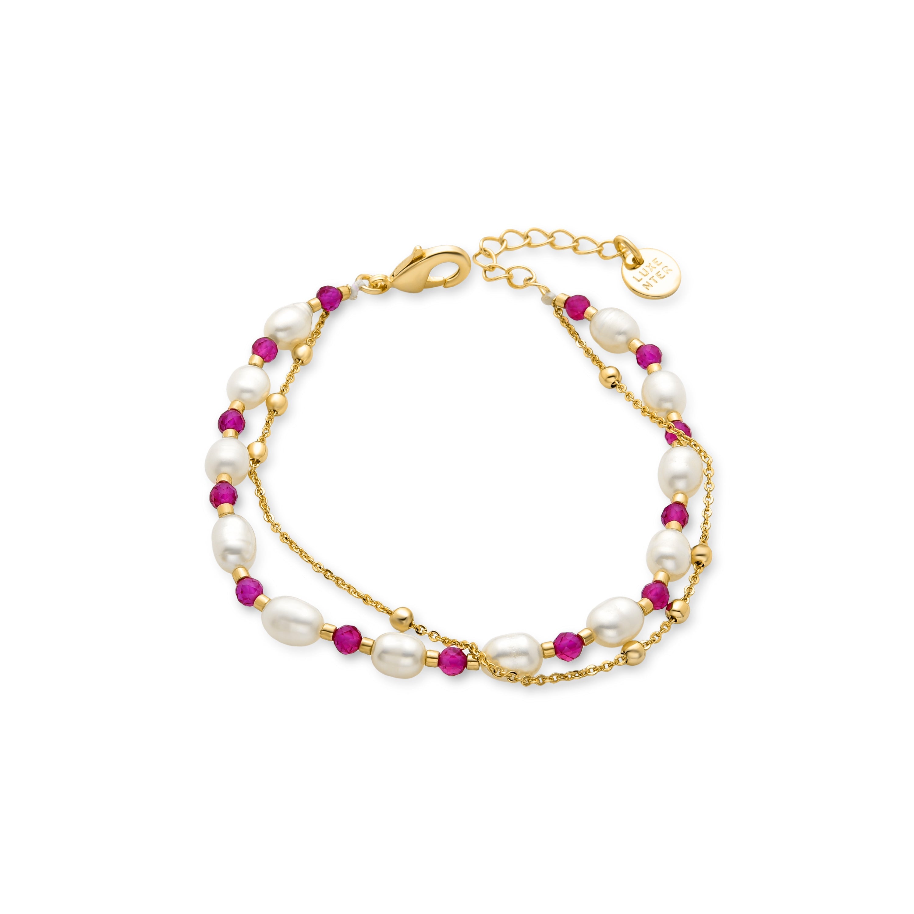 Bracciale in Perla Bianca finito in oro giallo 18K - Zawind