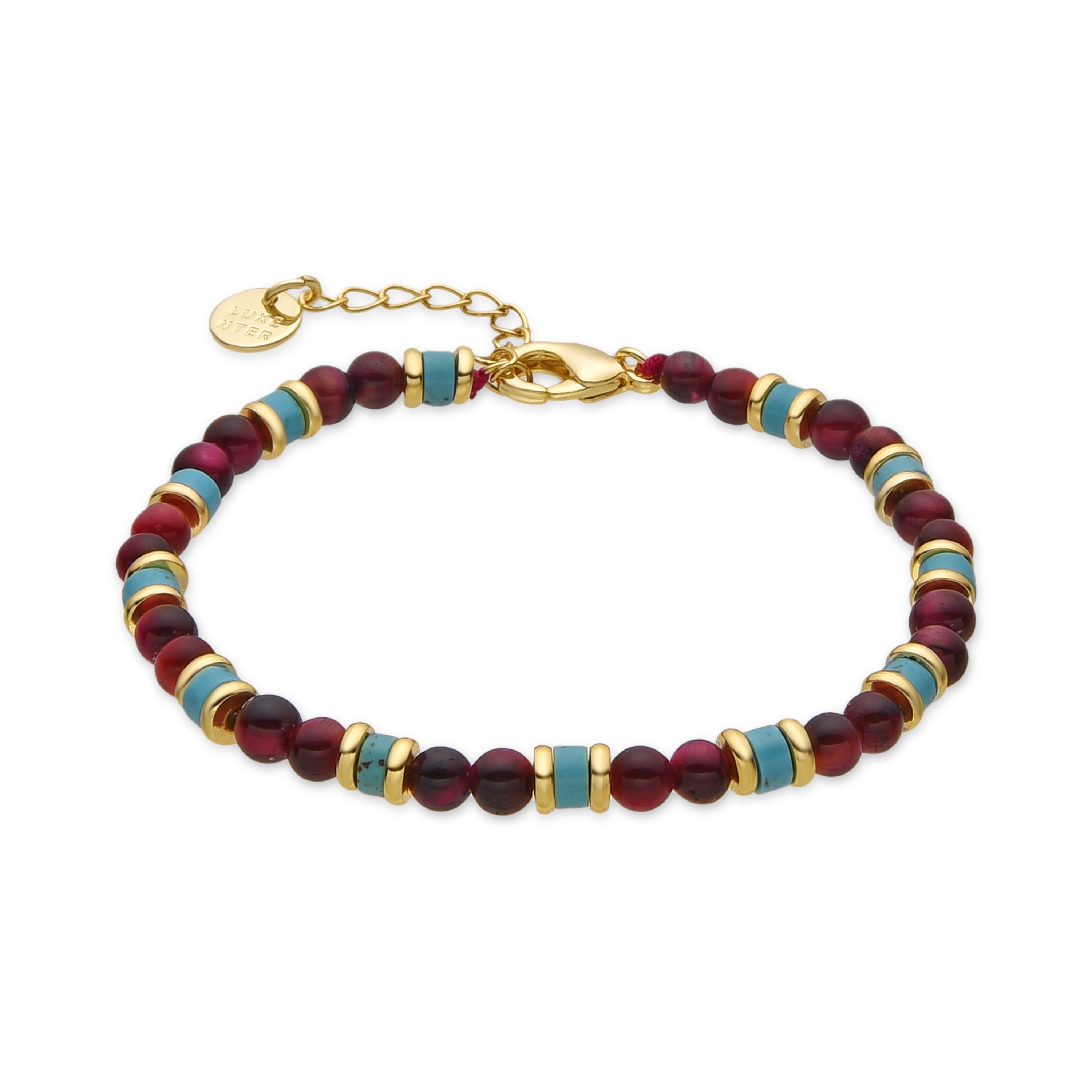 Pulsera con Cristal Multicolor acabado oro 18k - Ney