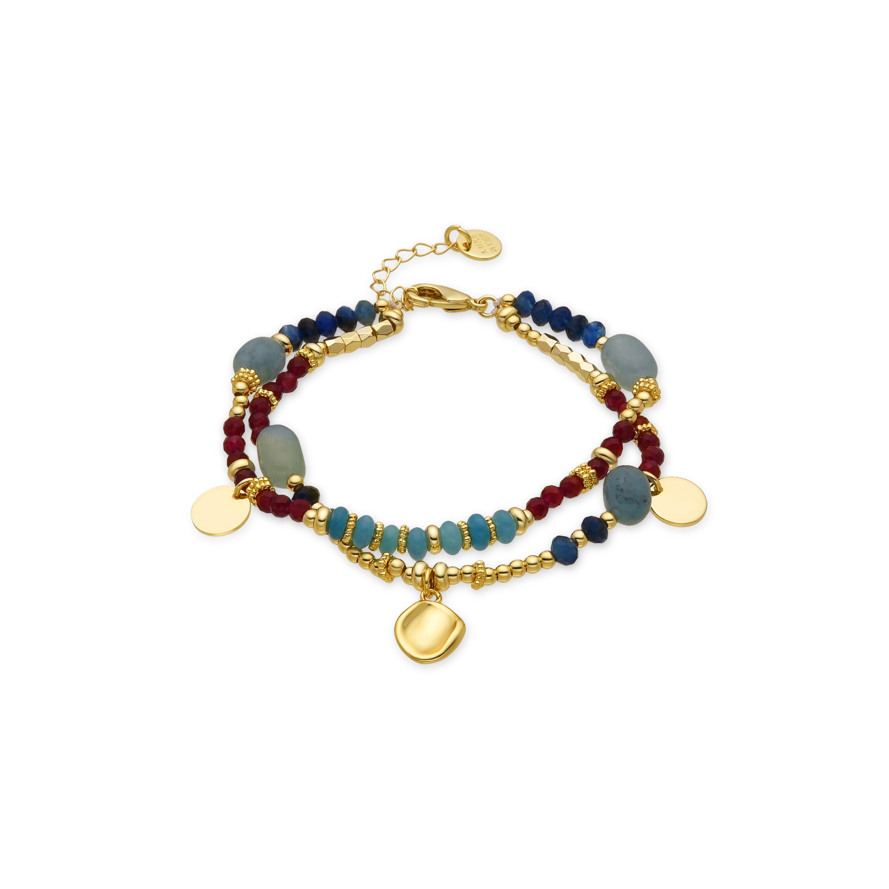 Pulsera con Cristal Multicolor acabado oro 18k - Ney