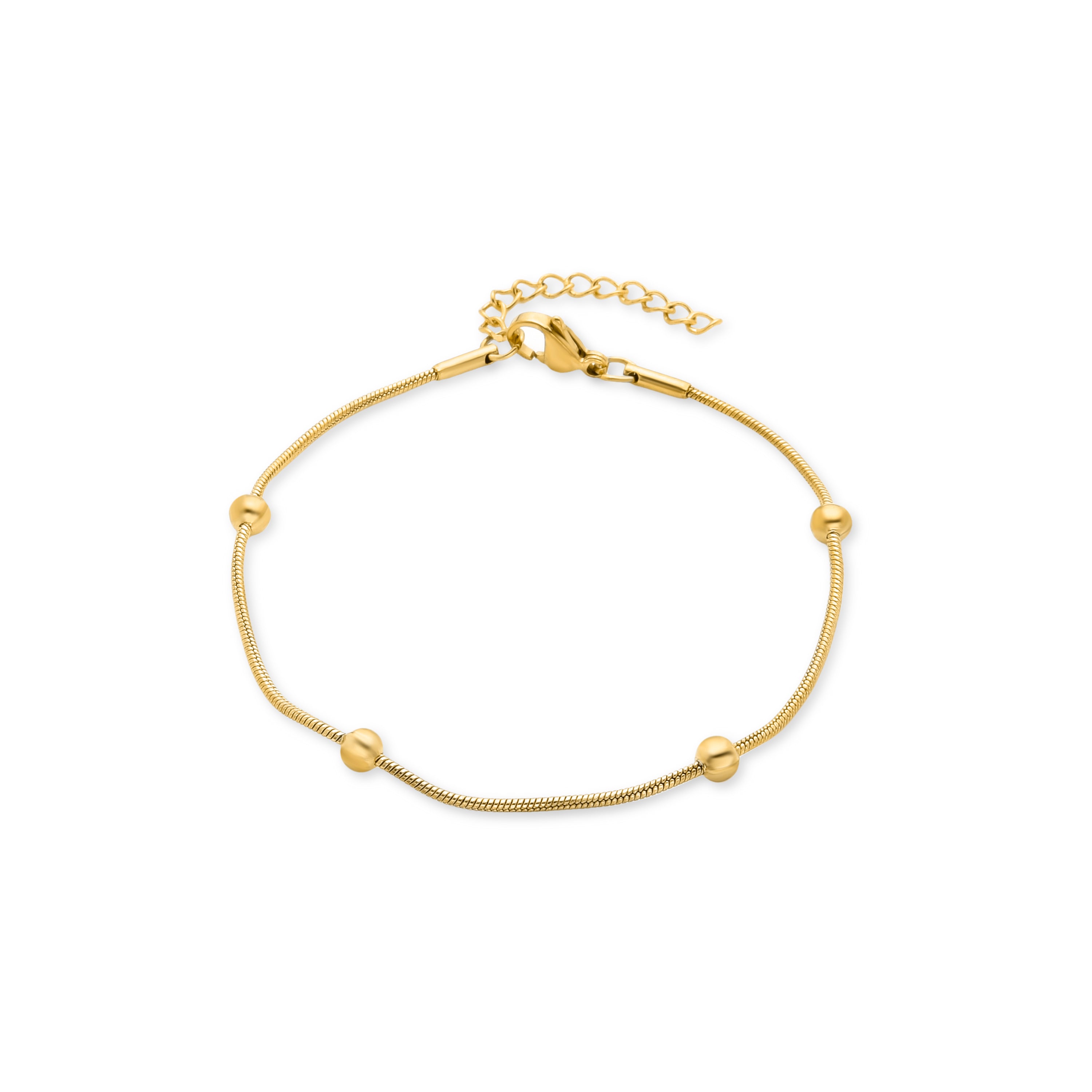 Pulsera acabada en oro amarillo 18K - Zaham
