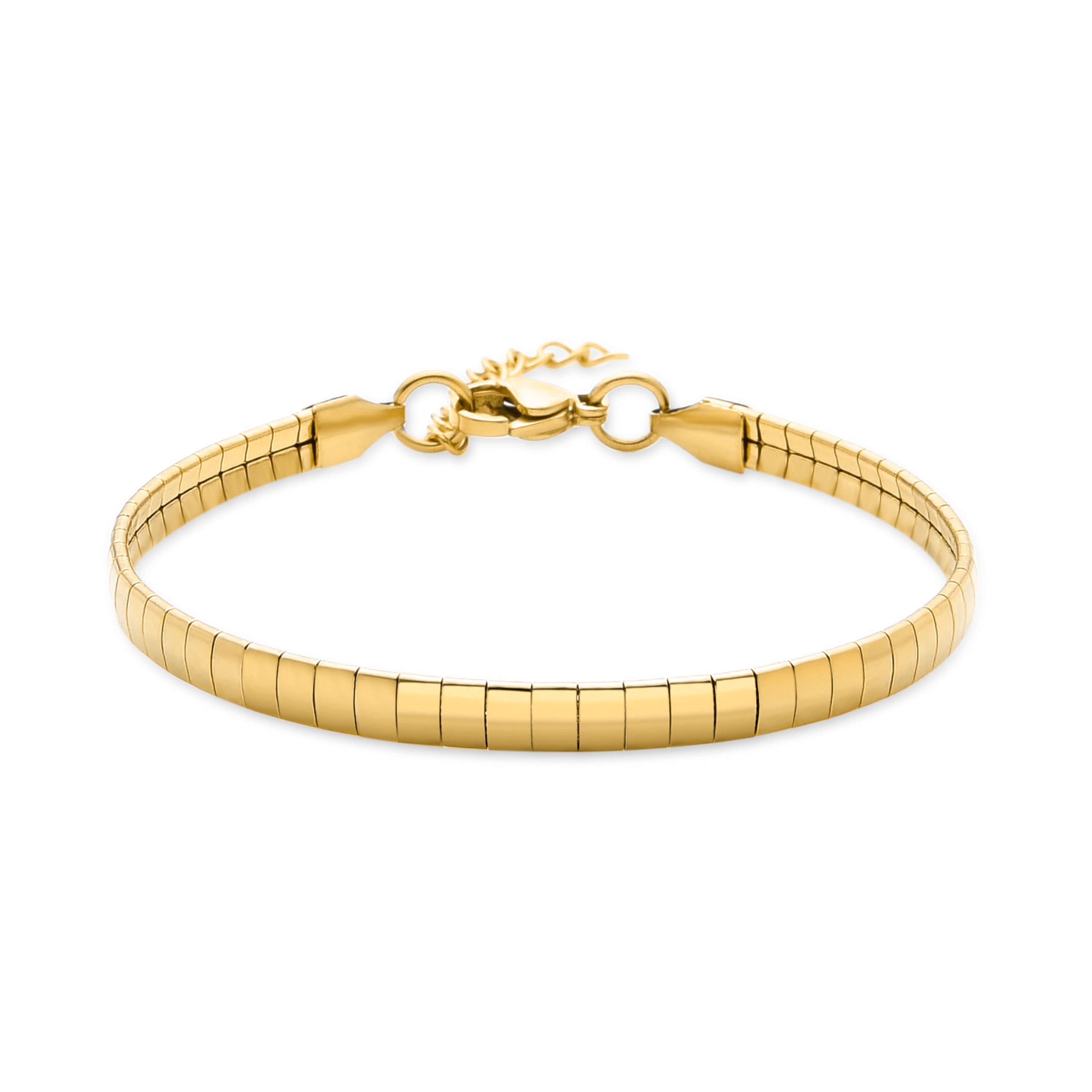 Pulsera acabada en oro amarillo 18K - Tylon