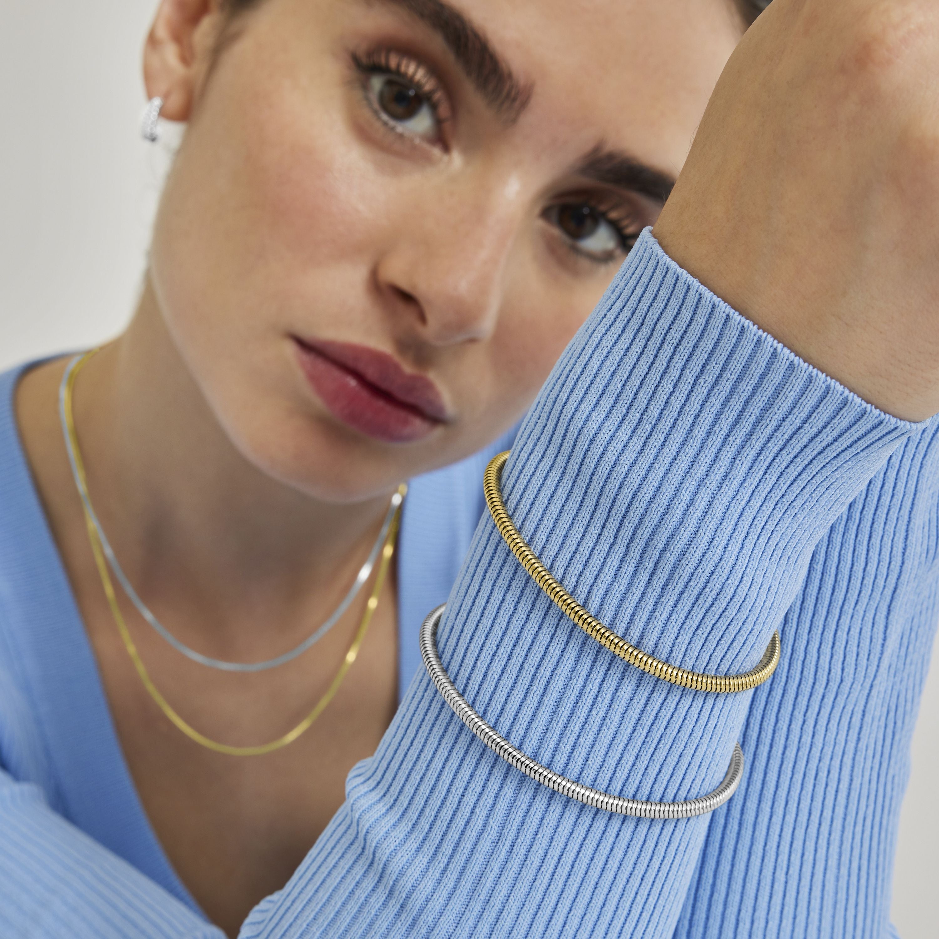 Pulsera acabada en oro amarillo 18K - Arkin