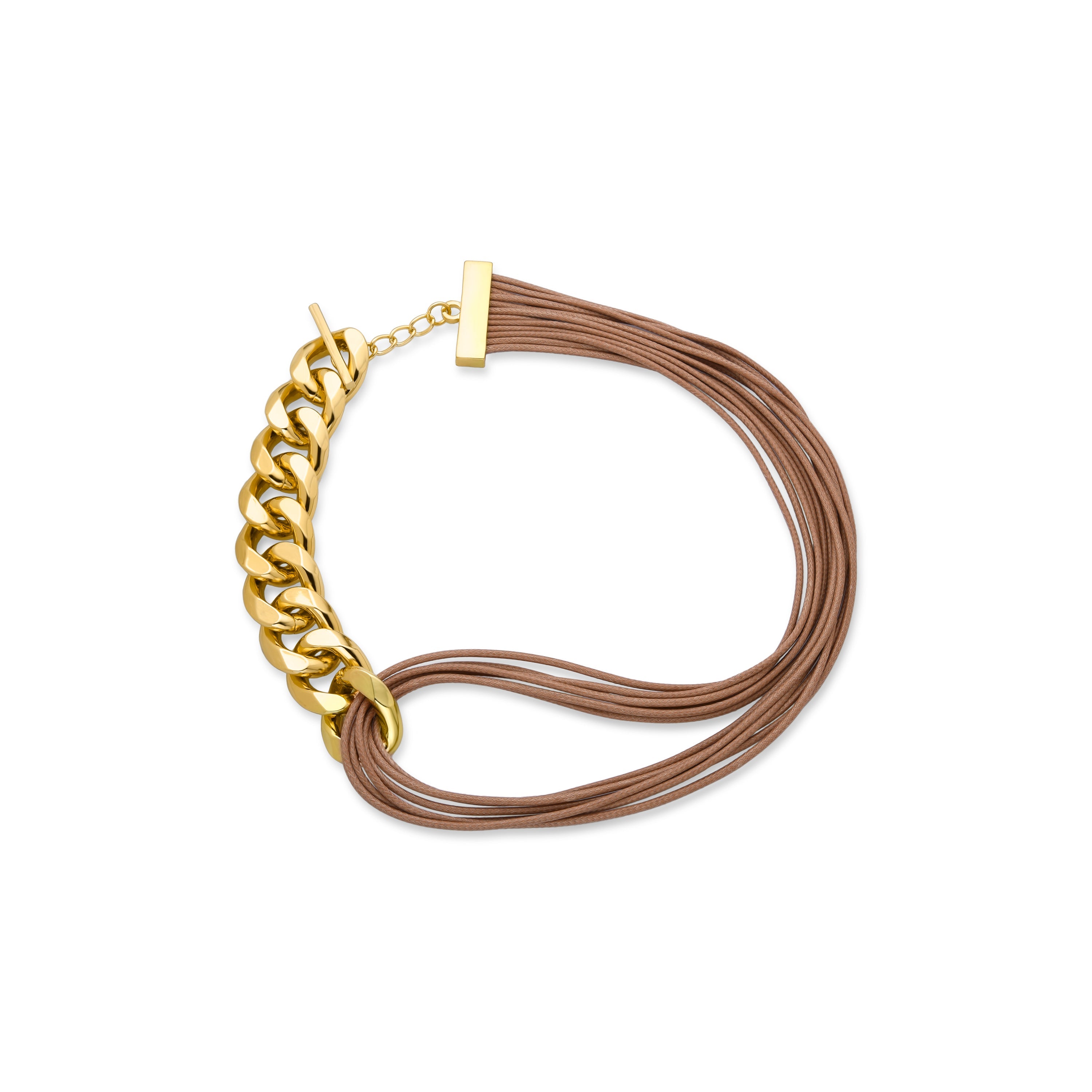Pulsera acabada en oro amarillo 18K - Dranem