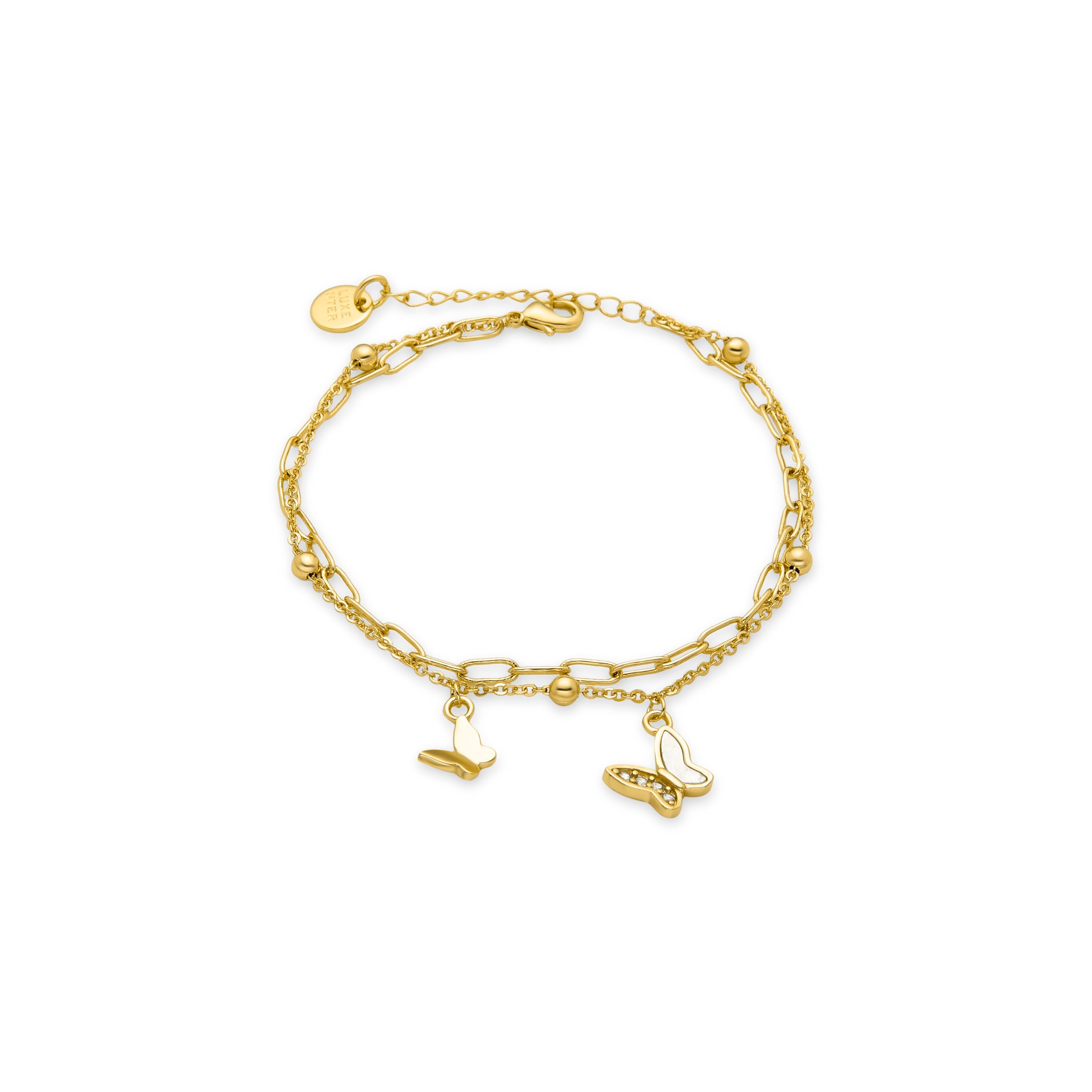 Pulsera de Circonita Brillante acabada en oro amarillo de 18K - Tiek