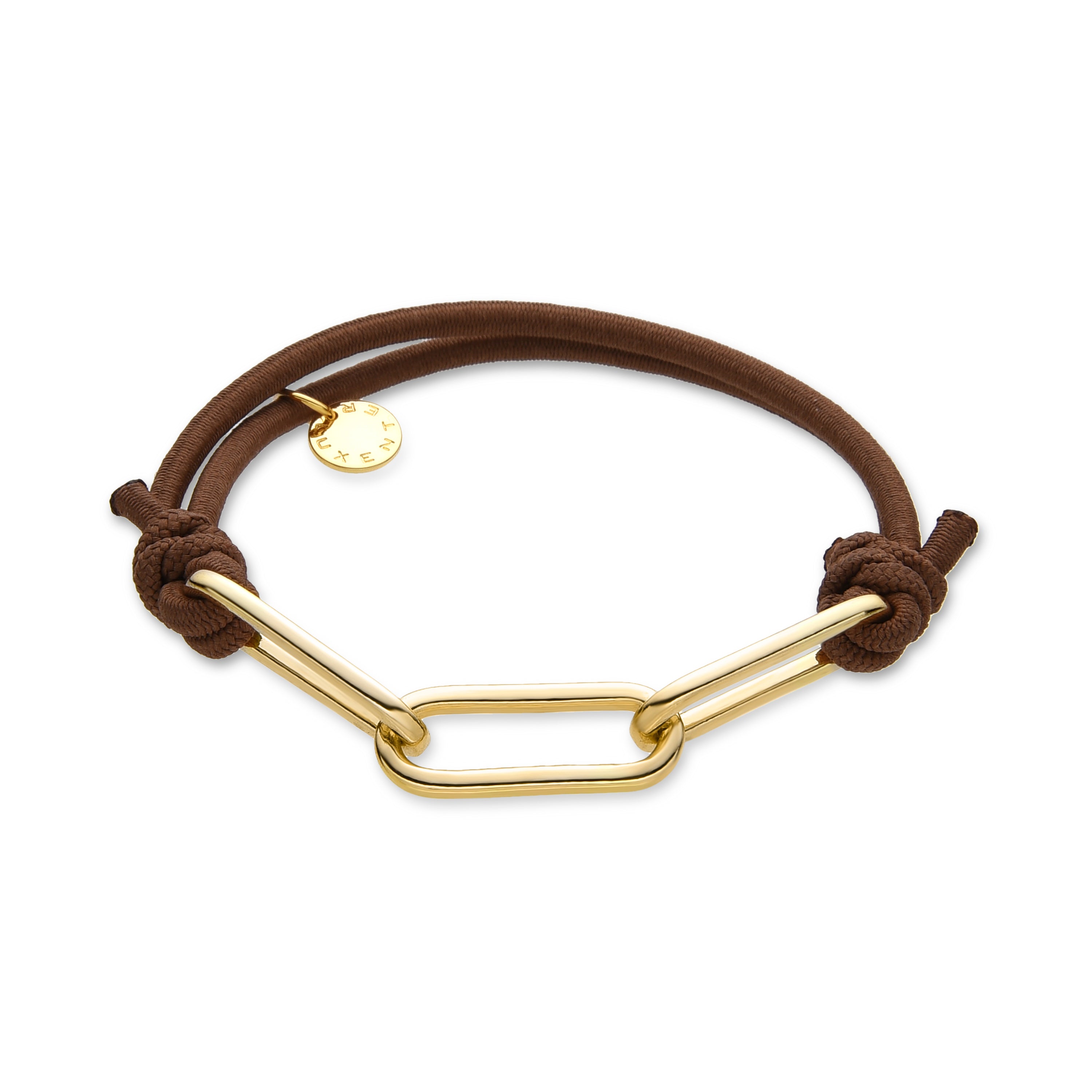 18K yellow gold finished hair tie - Vossal