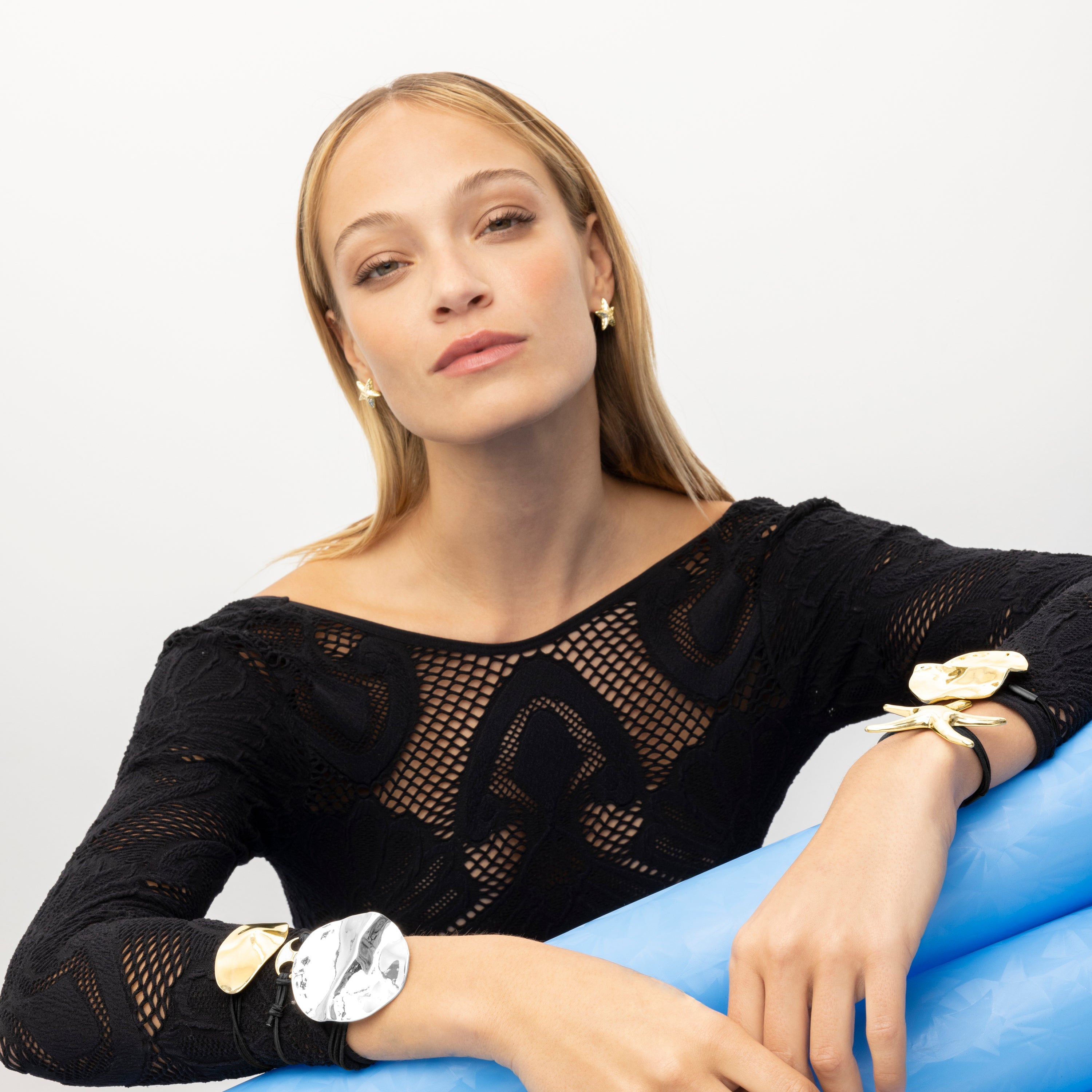 18K gold finished hair tie - Moxi
