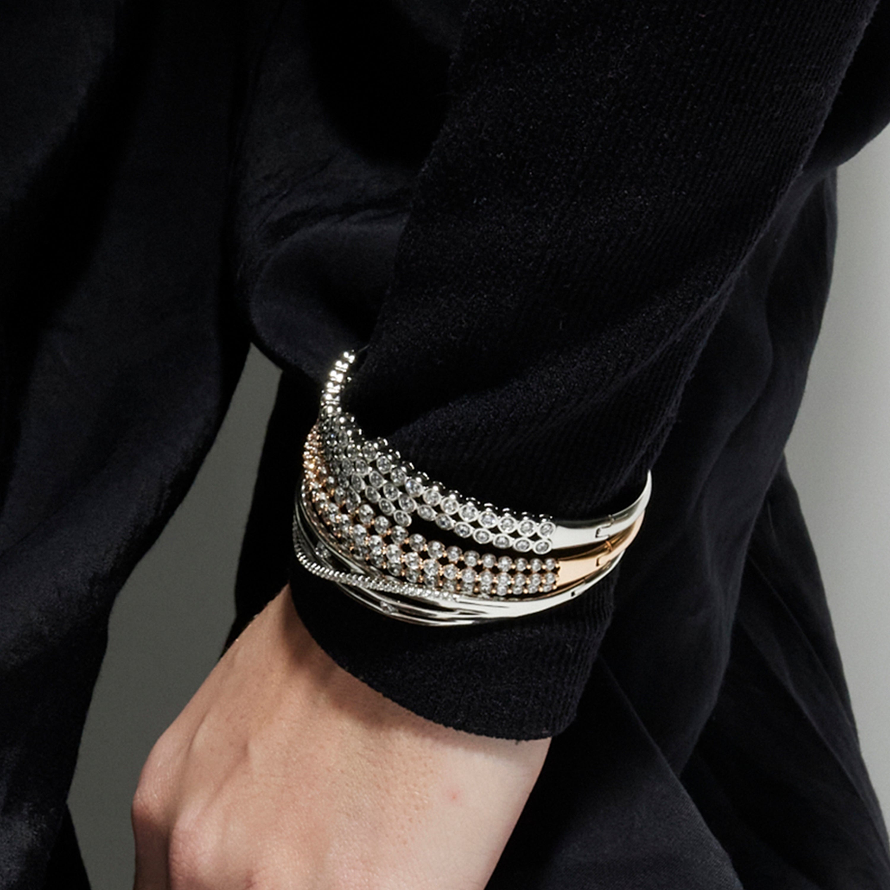 Bracciale con Zirconia Brillante finitura oro 18k - Keon