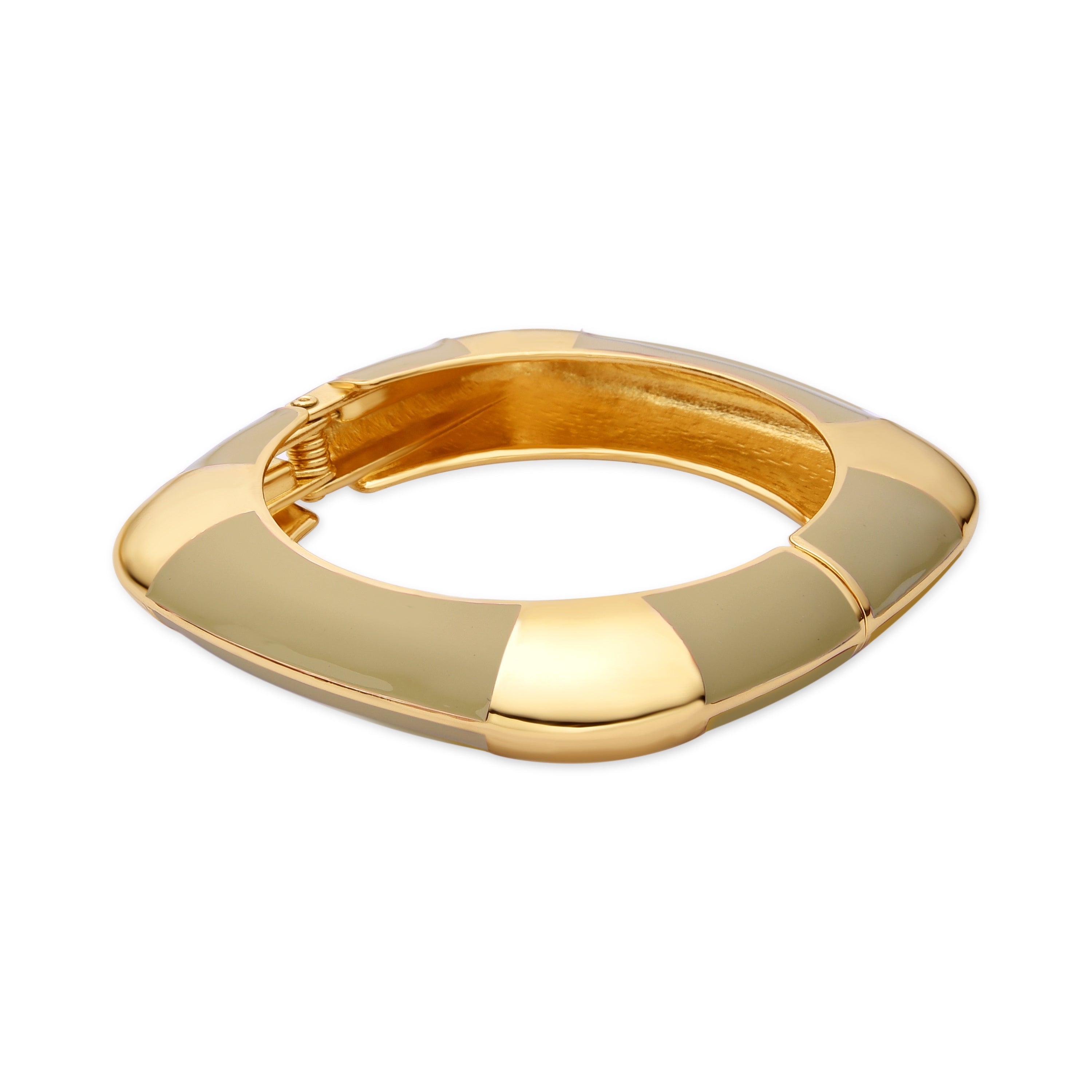 Pulsera acabado oro amarillo de 18k y Lacado Marron - Souda