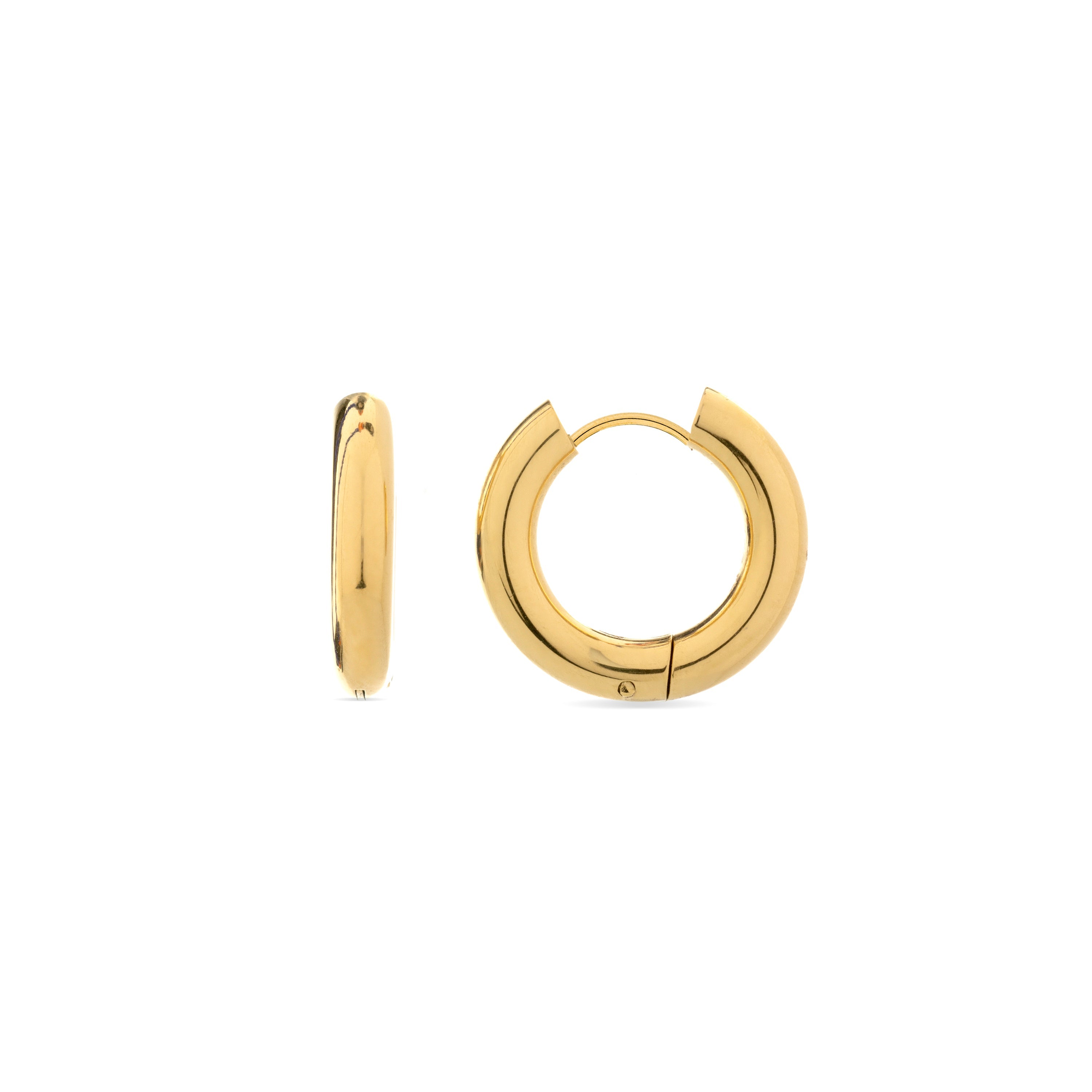 Pendientes acabados en oro amarillo 18K - Amyck