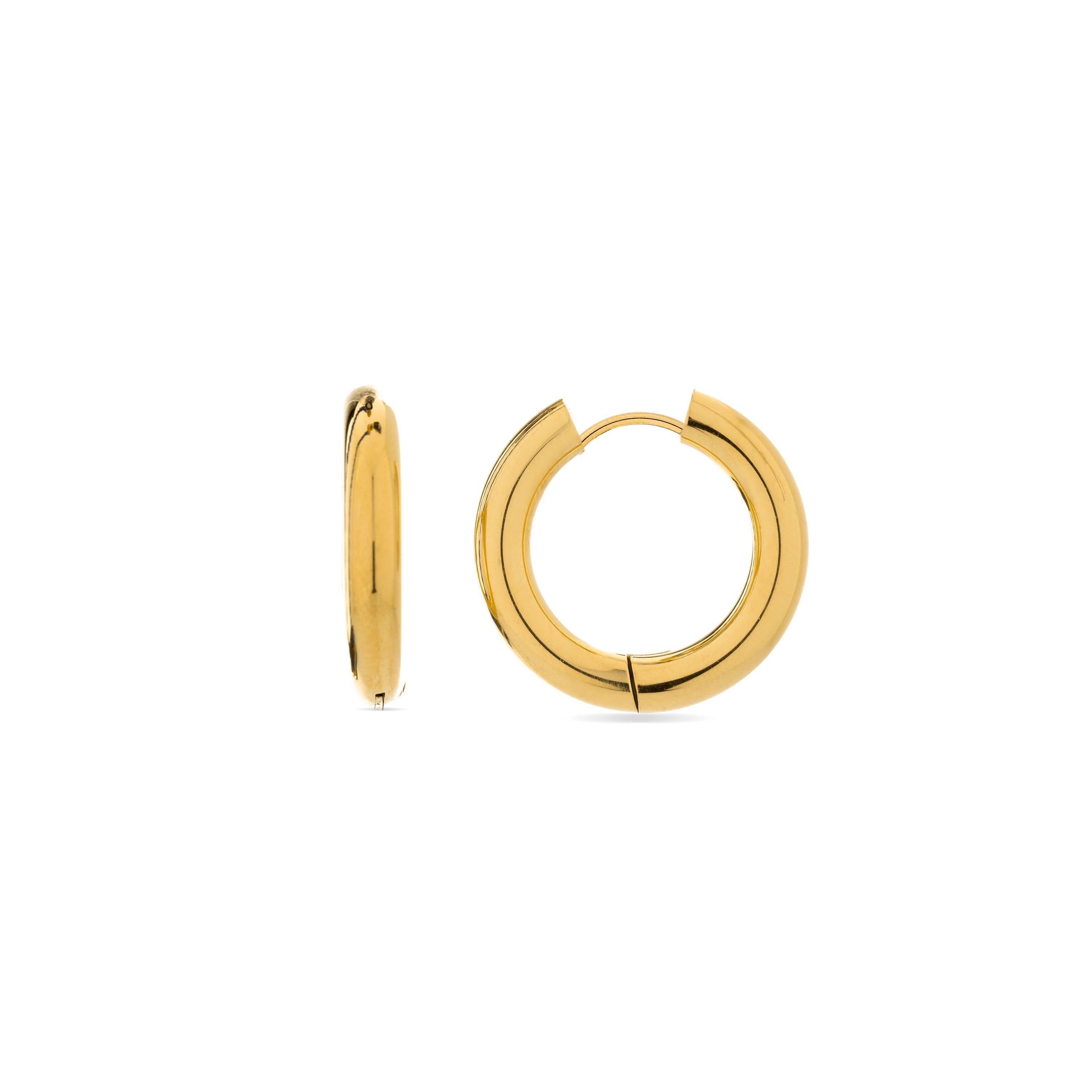 Pendientes acabados en oro amarillo 18K - Amyck
