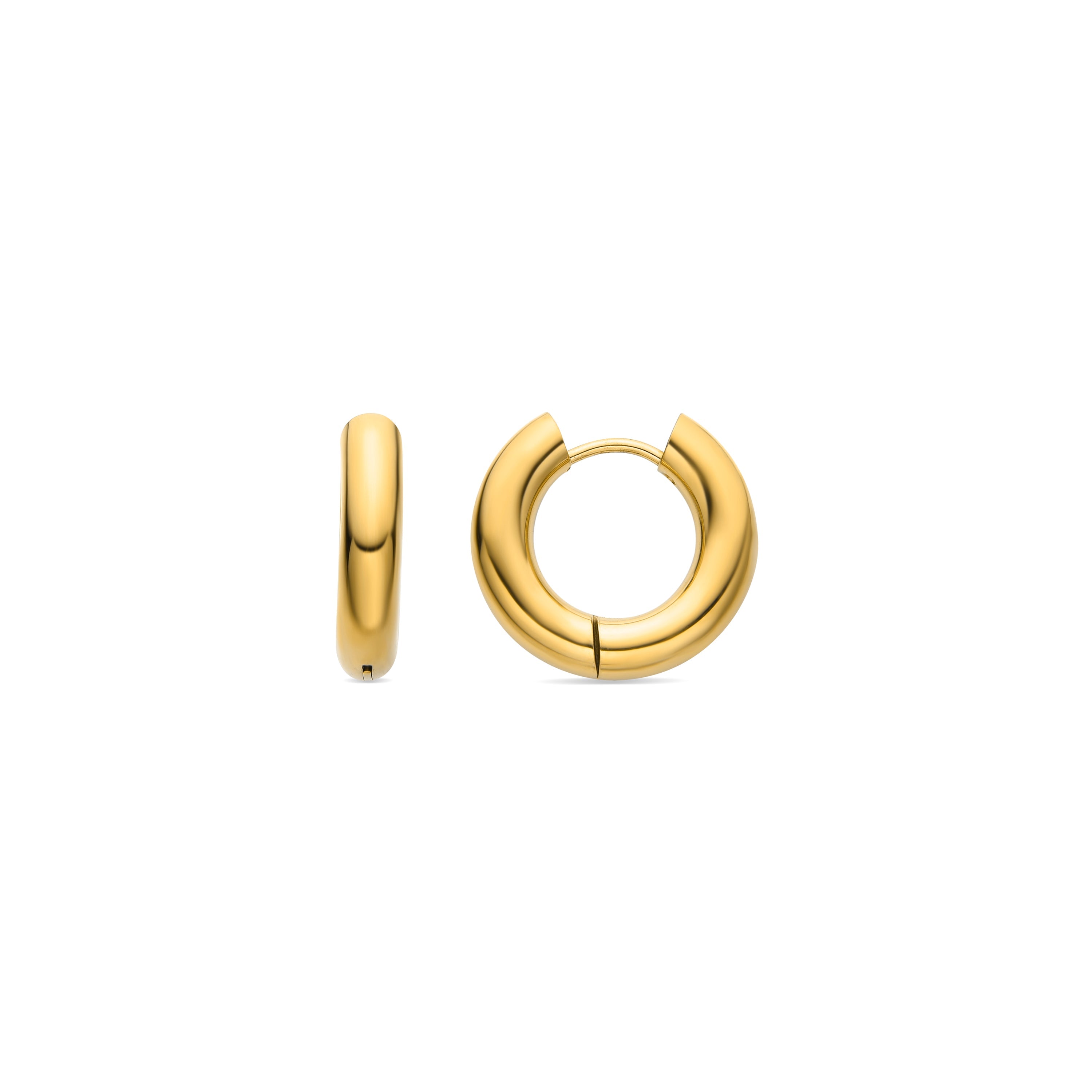 Pendientes acabados en oro amarillo 18K - Amyck