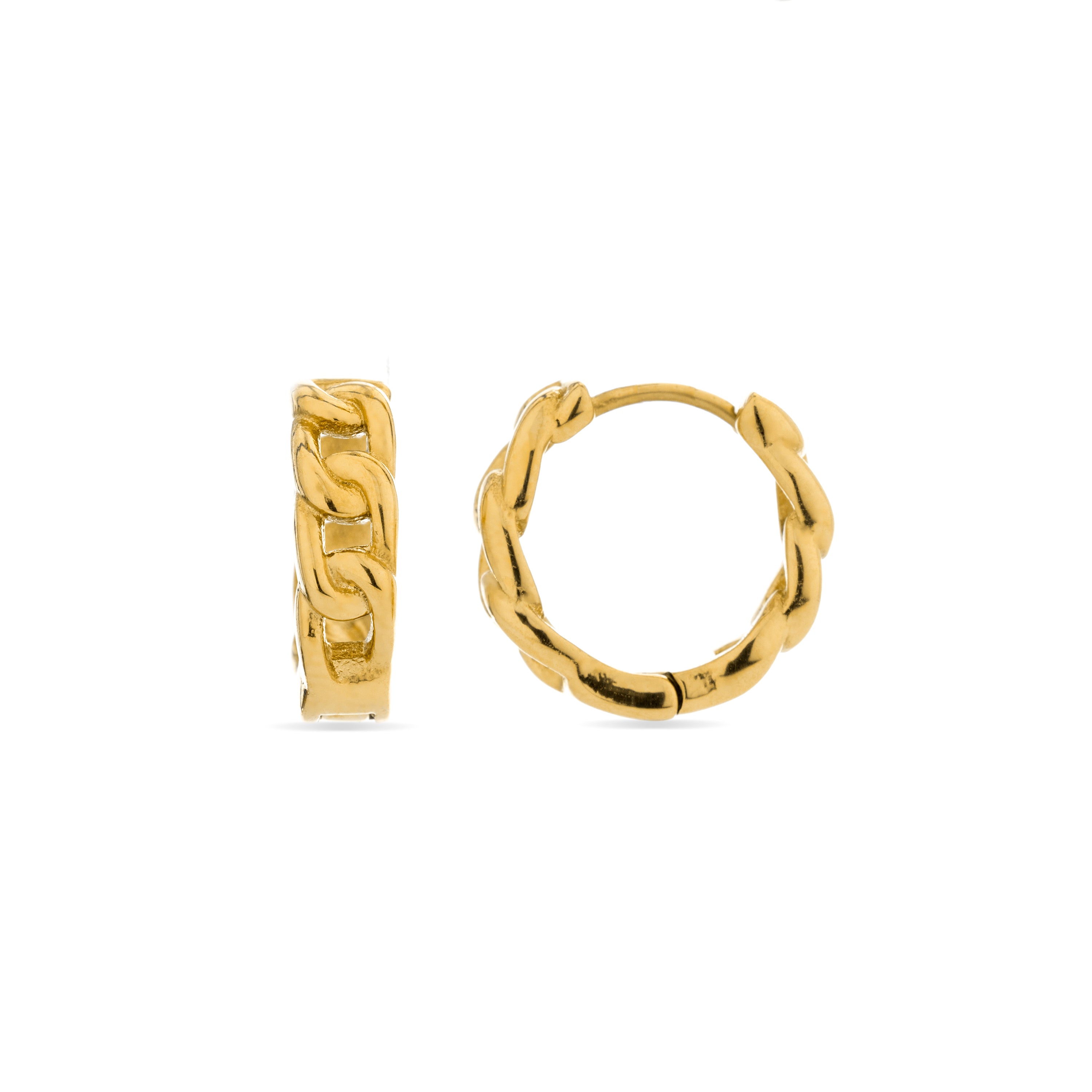 Pendientes acabados en oro amarillo 18K - Ridais