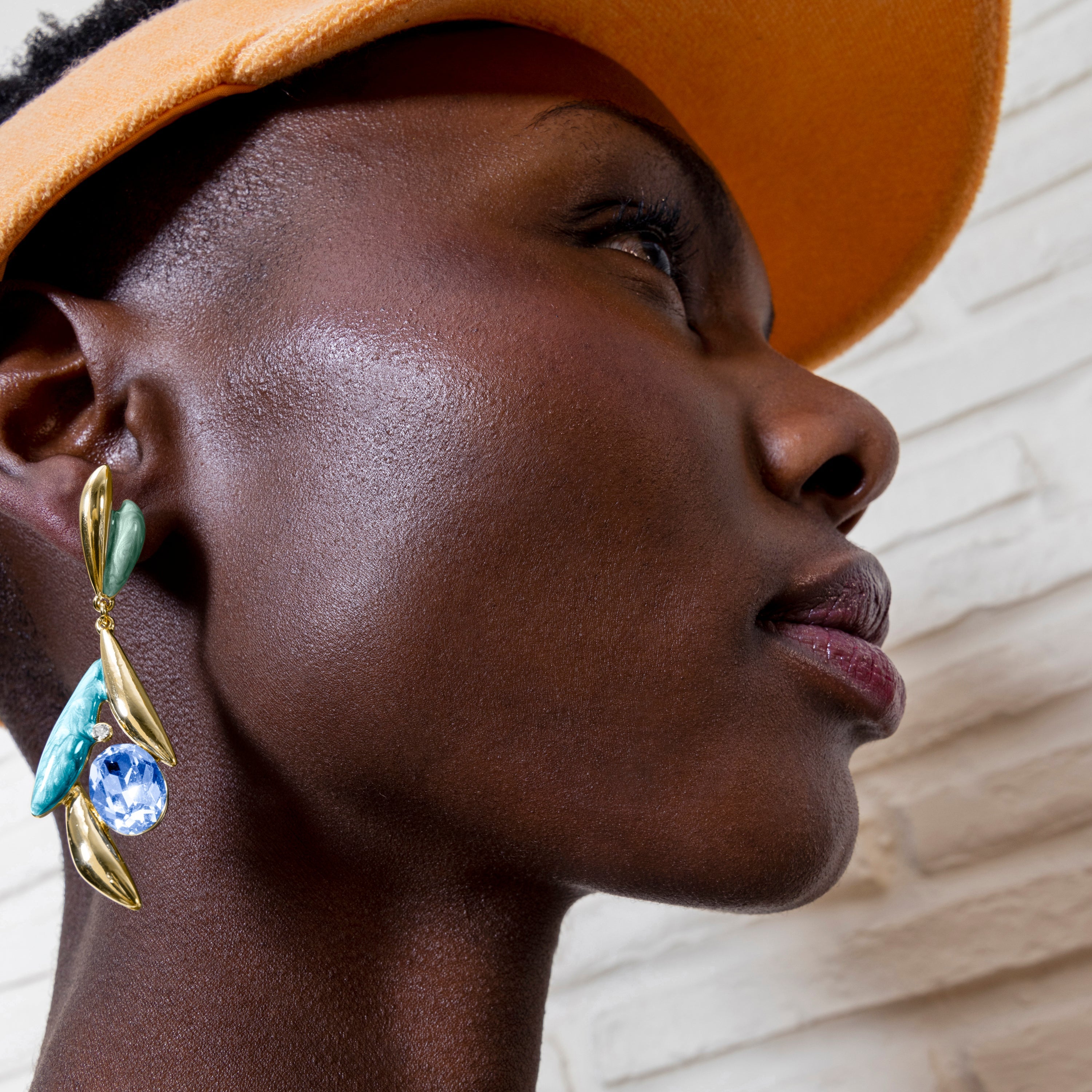 Pendientes de Circonita Topacio Azul acabados en oro amarillo 18K - Amarke