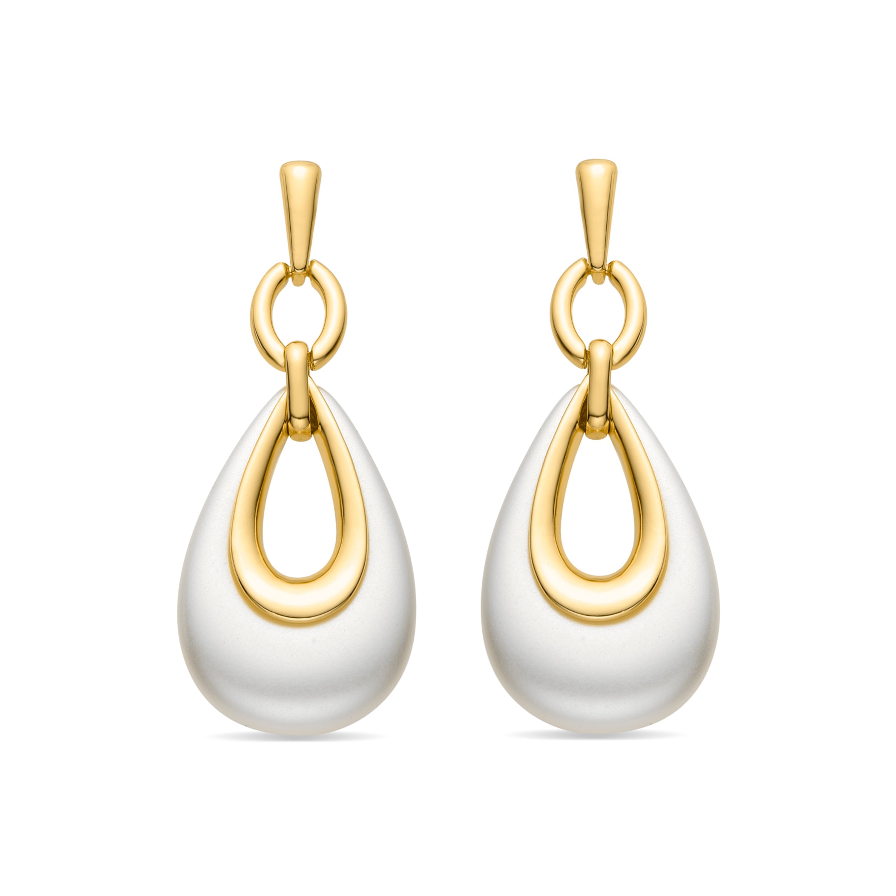 Pendientes acabado en oro amarillo 18K - Humola