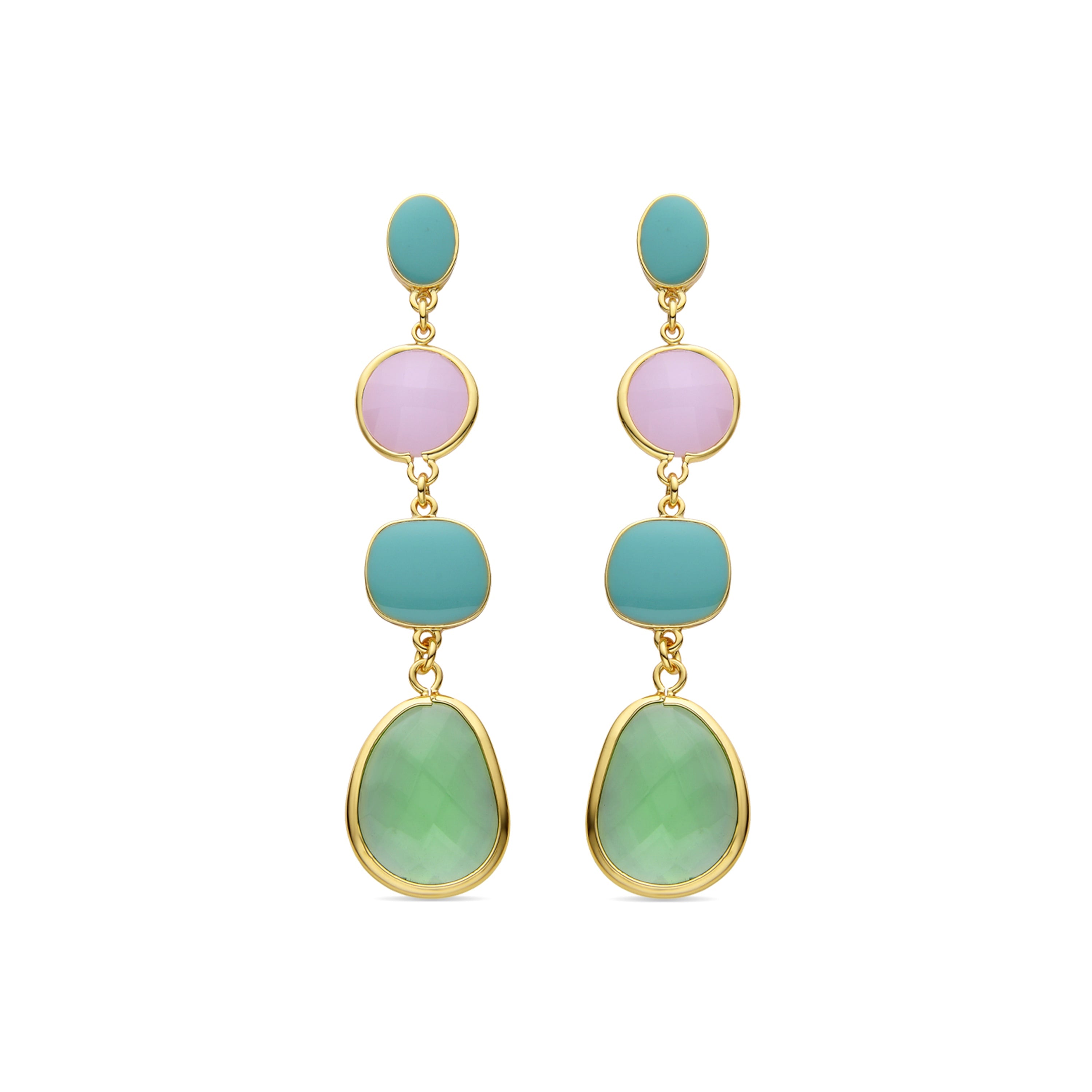 Boucles d'oreilles en or jaune 18K - Sitin