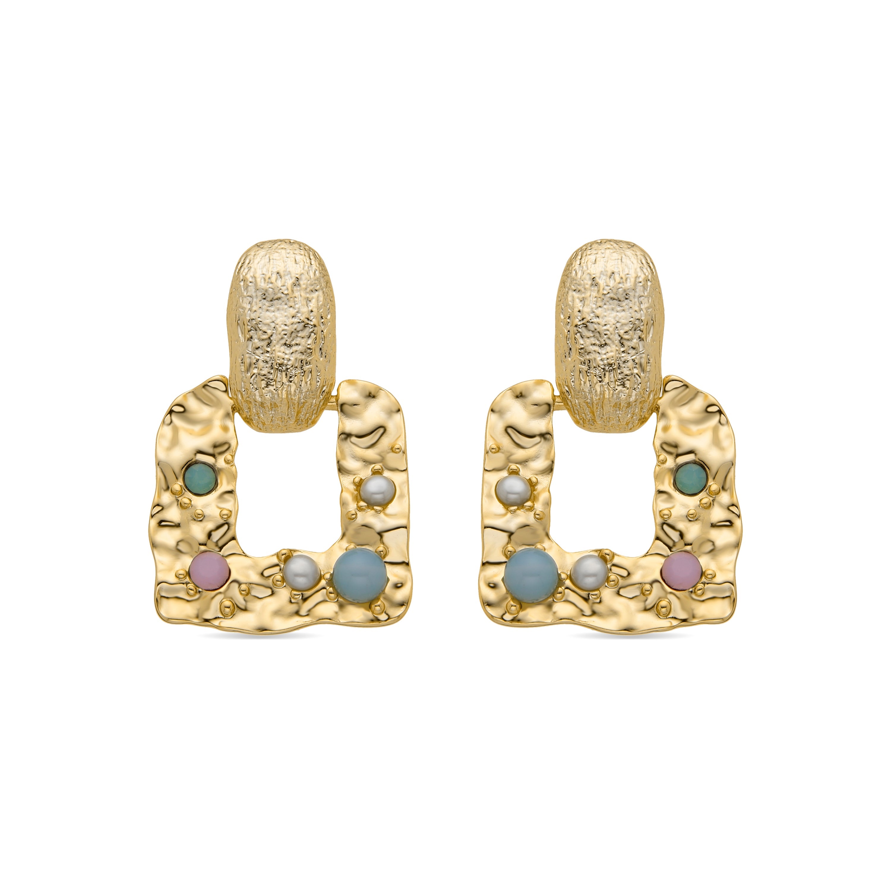 Boucles d'oreilles en or jaune 18K - Paile