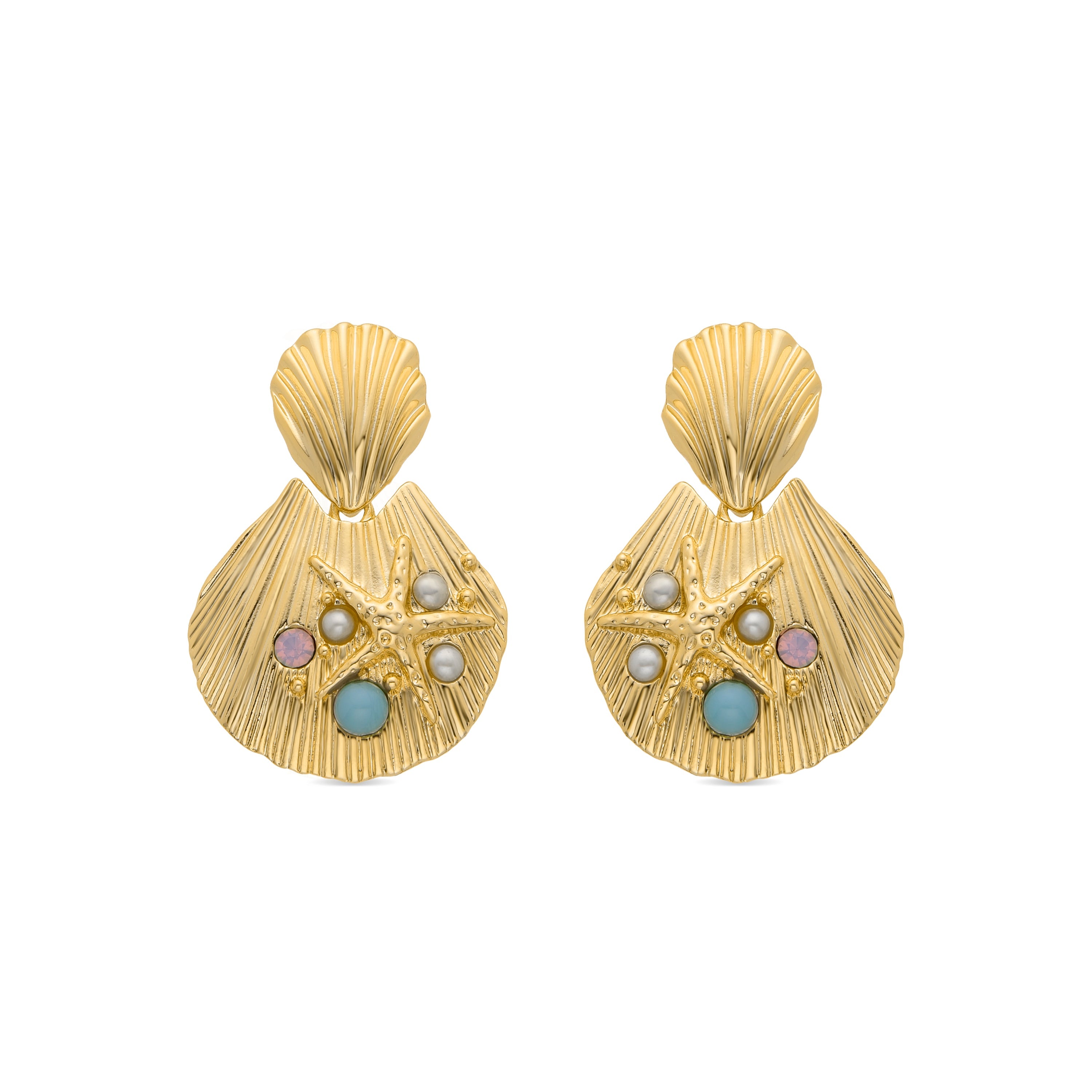 Pendientes acabado en oro amarillo 18K - Zintol