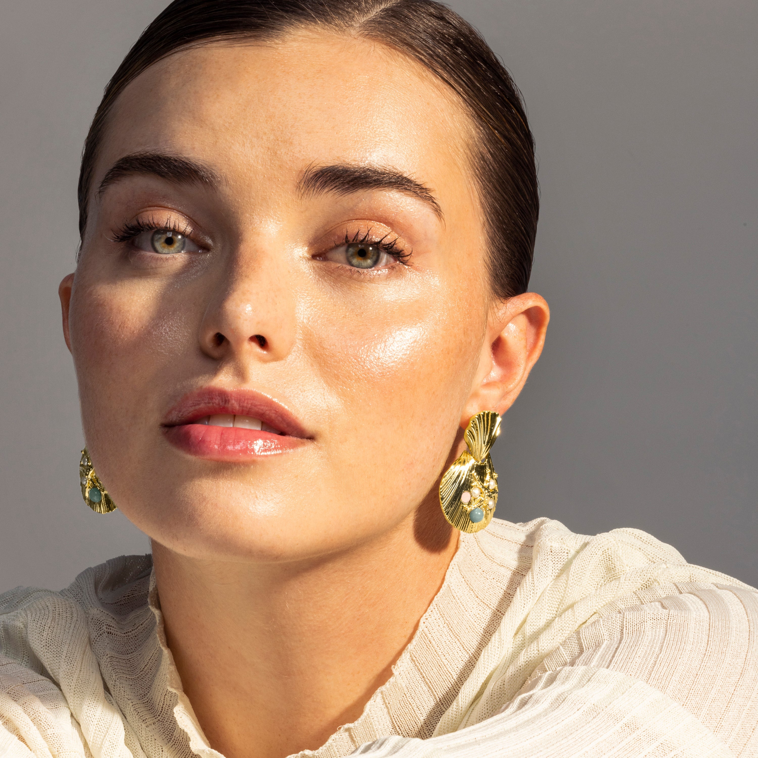 Pendientes acabado en oro amarillo 18K - Zintol