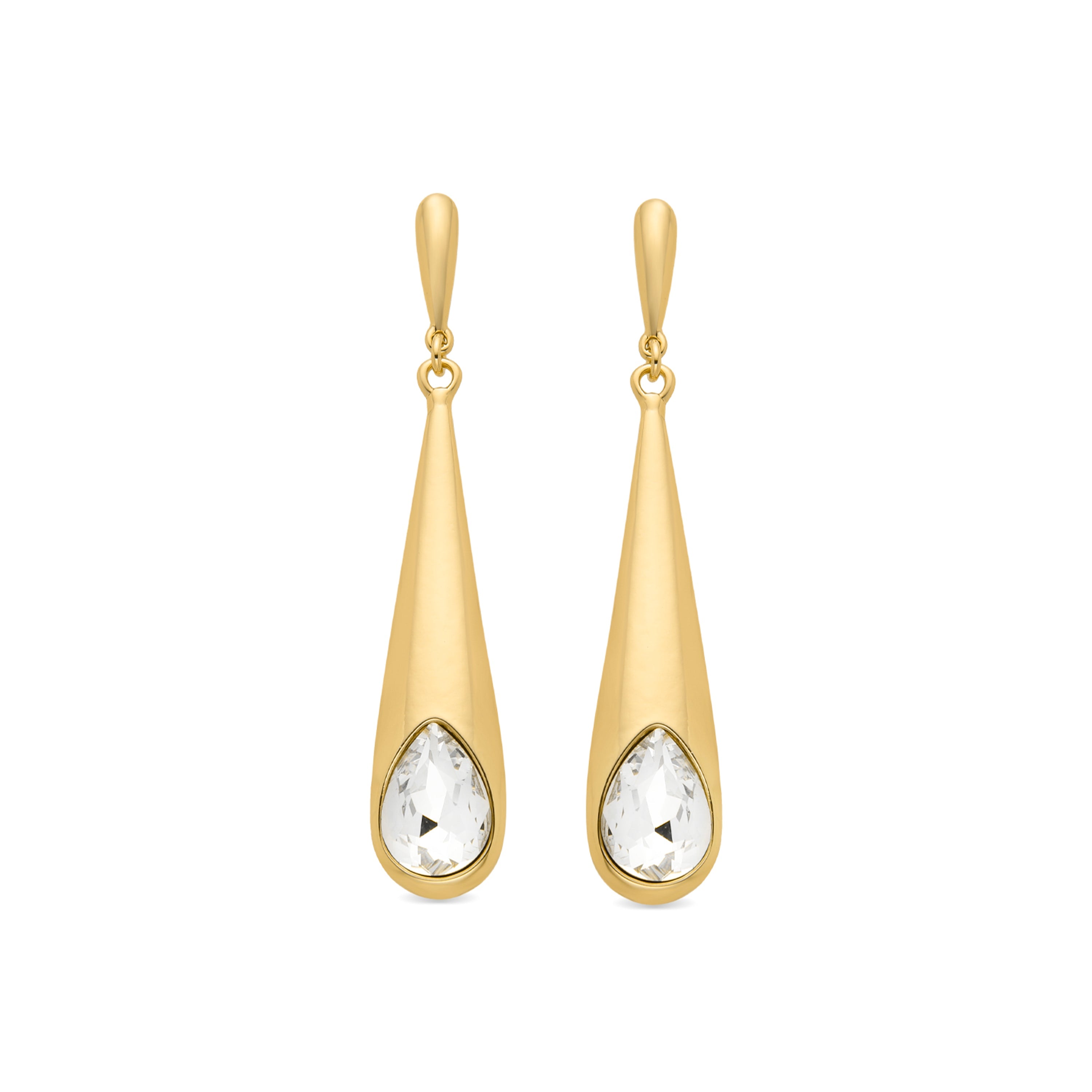 Pendientes acabado en oro amarillo 18K - Drieo