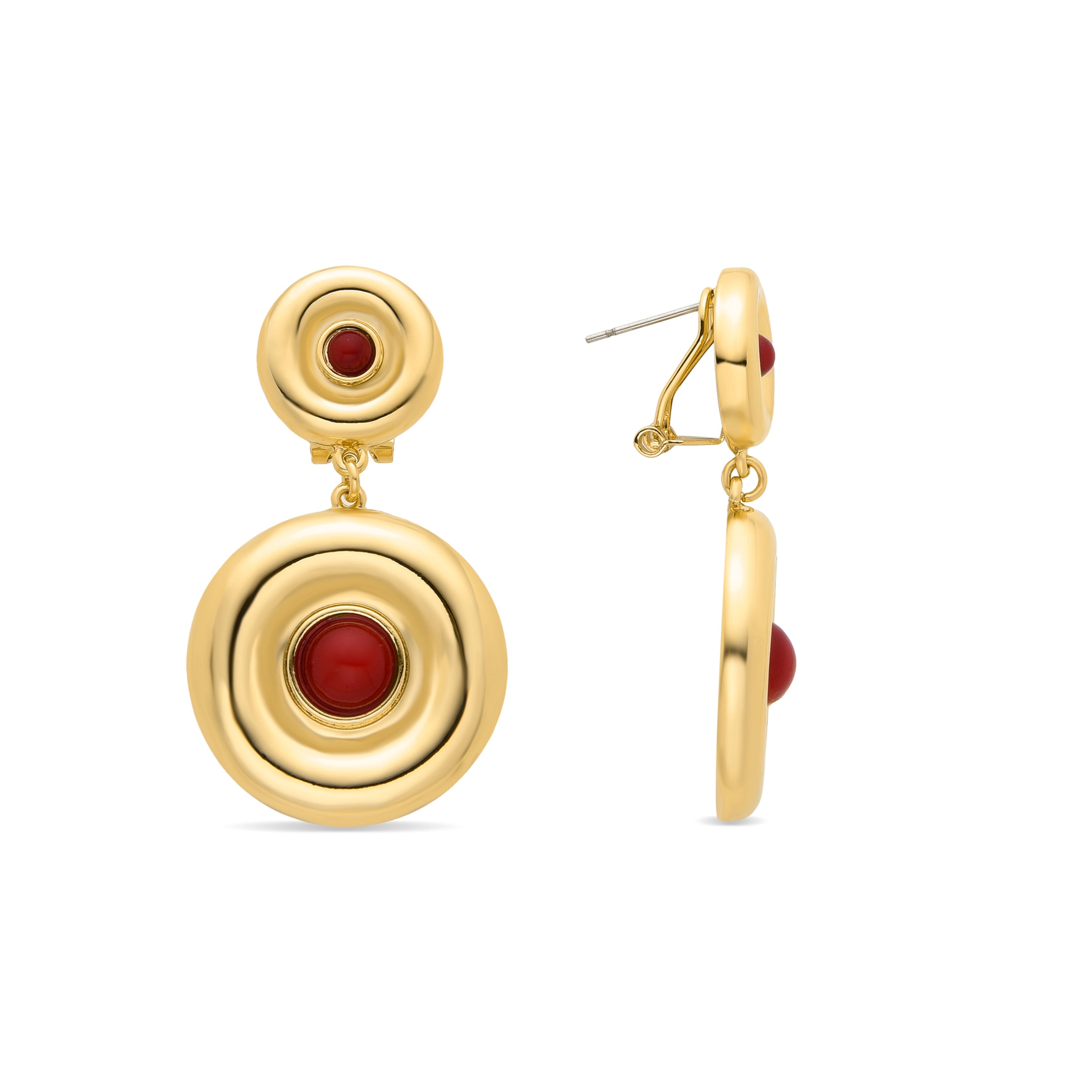 Pendientes acabado en oro amarillo 18K - Orche
