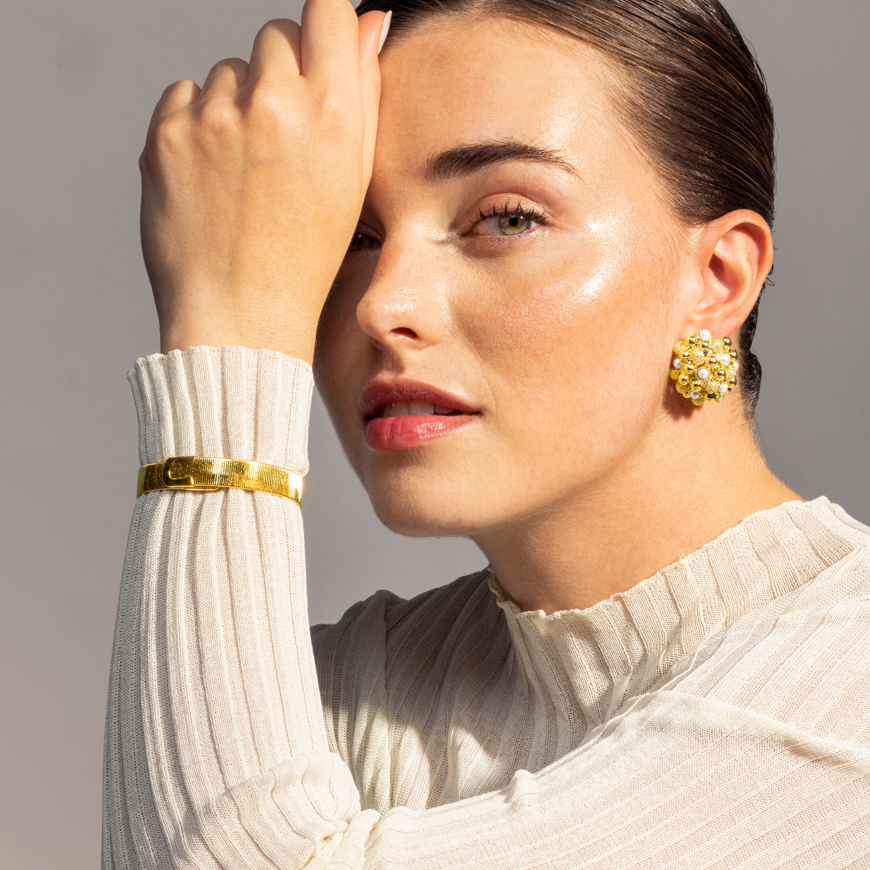 Pendientes acabado en oro amarillo 18K - Xiglor