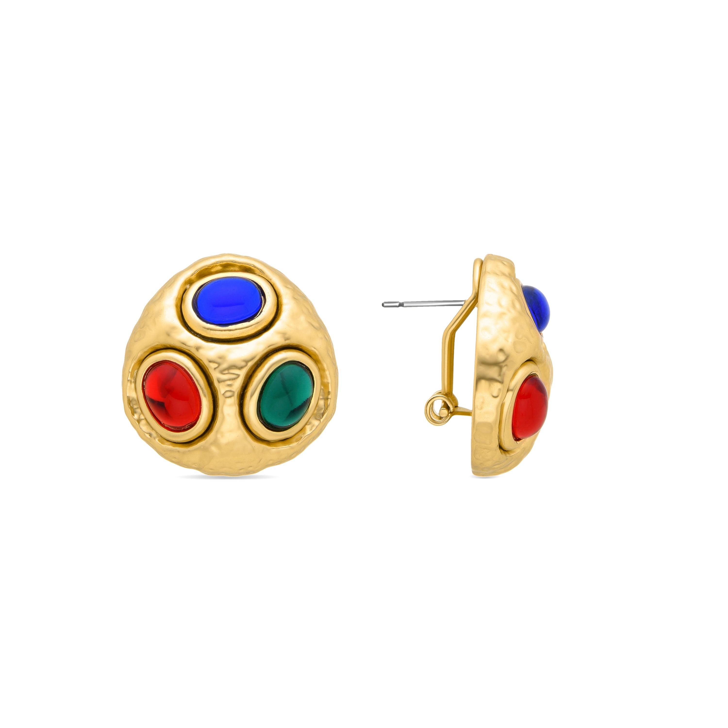 Pendientes acabado en oro amarillo 18K - Zupox