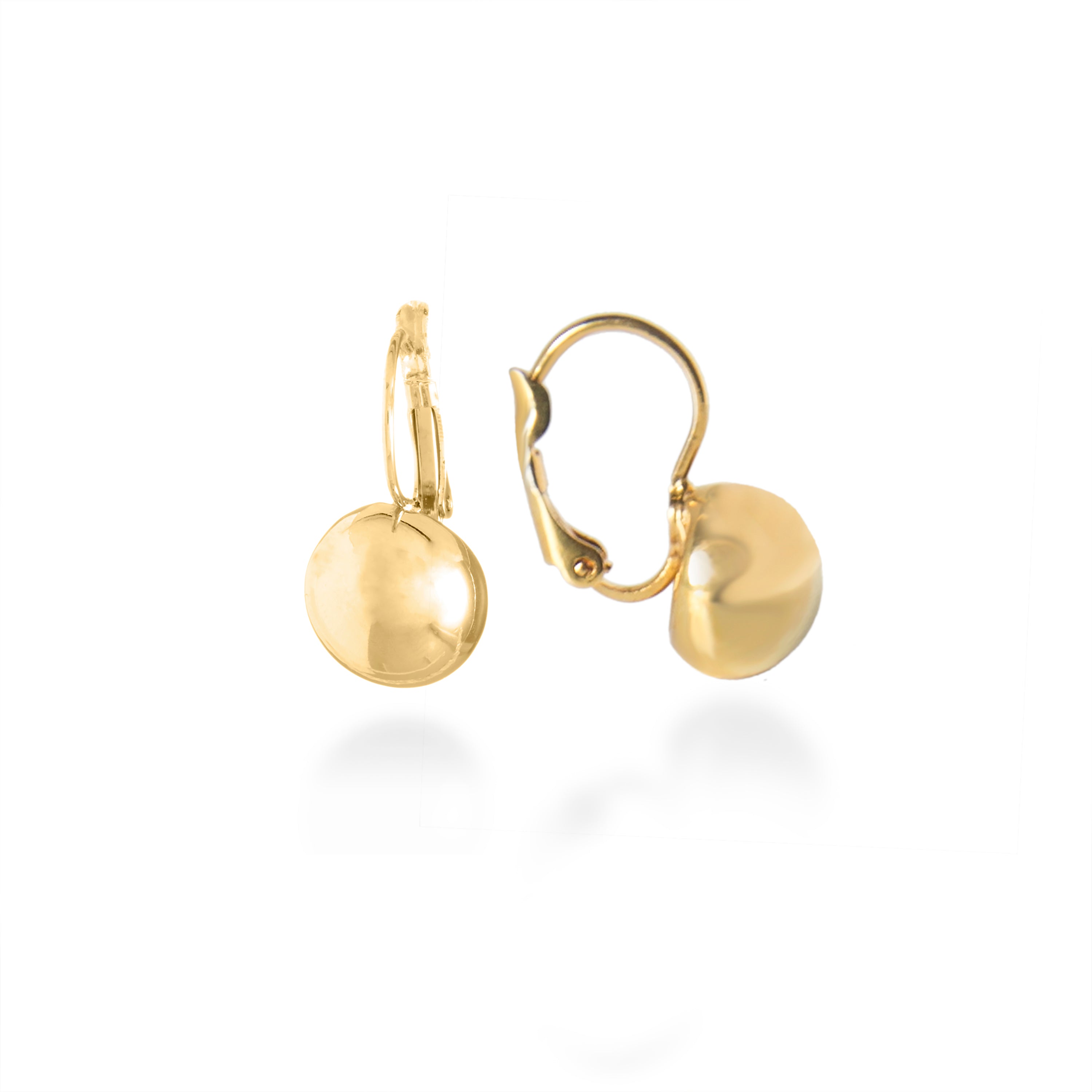 Pendientes acabados en oro amarillo 18K - Nenje