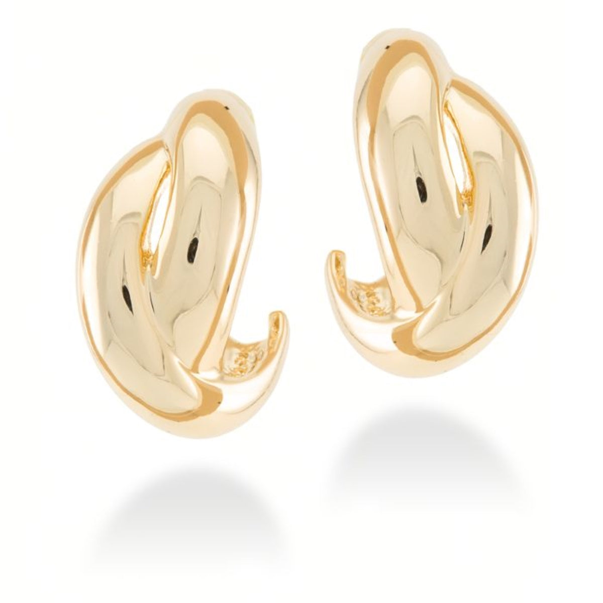 Pendientes acabados en oro amarillo 18K - Zunduri