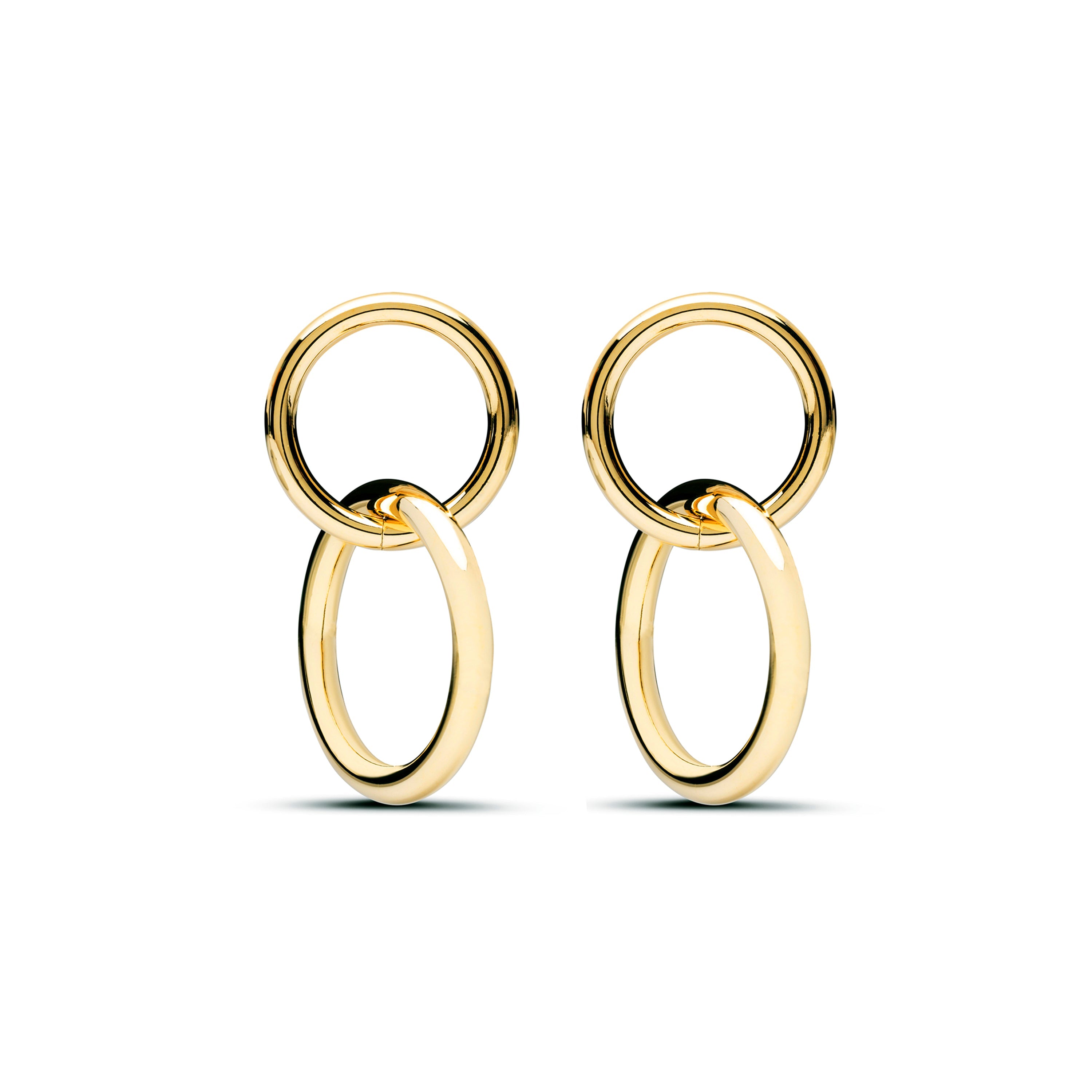 Pendientes acabados en oro amarillo 18K - Rada