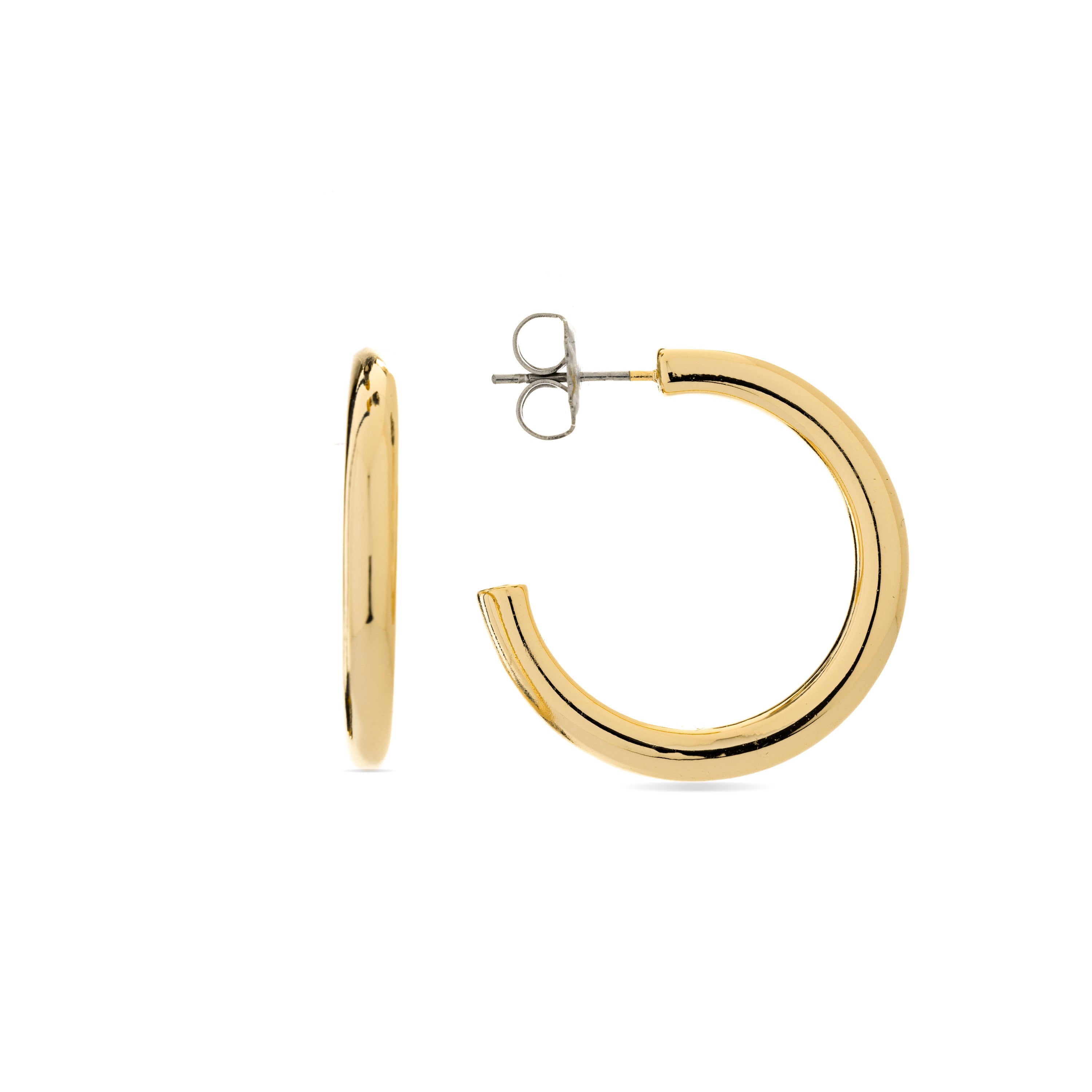 Pendientes acabados en oro amarillo 18K - Dancir