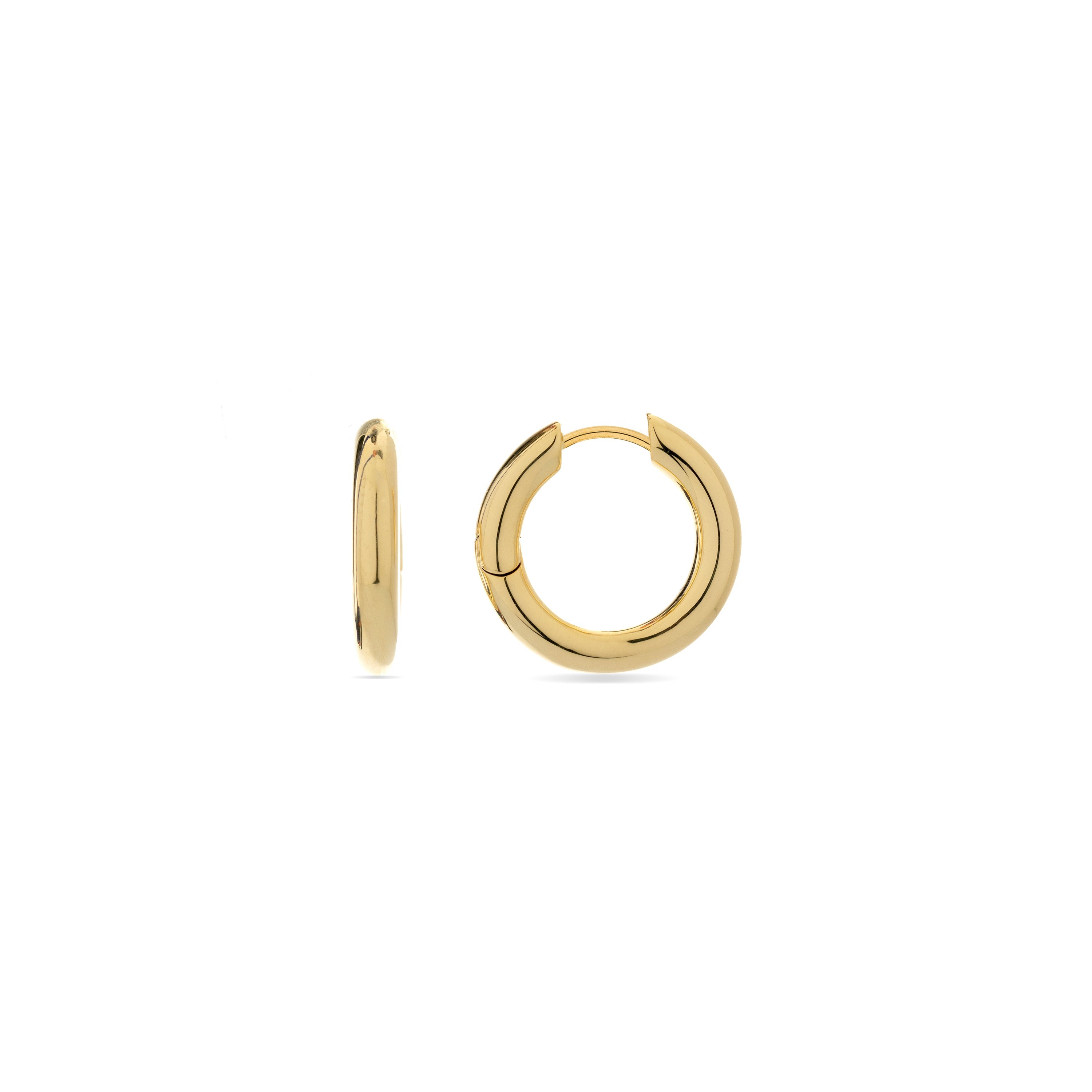 Pendientes acabados en oro amarillo 18K - Sinem
