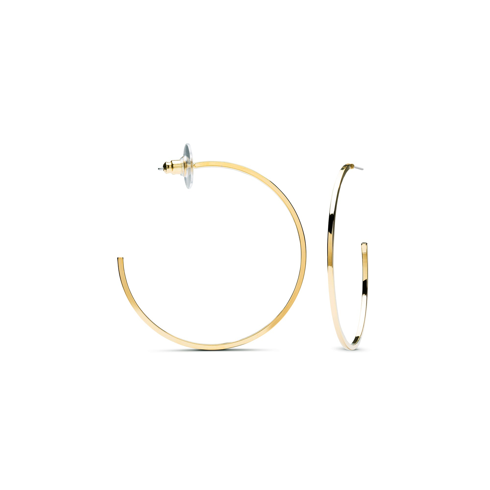 Pendientes acabados en oro amarillo 18K - Erkang