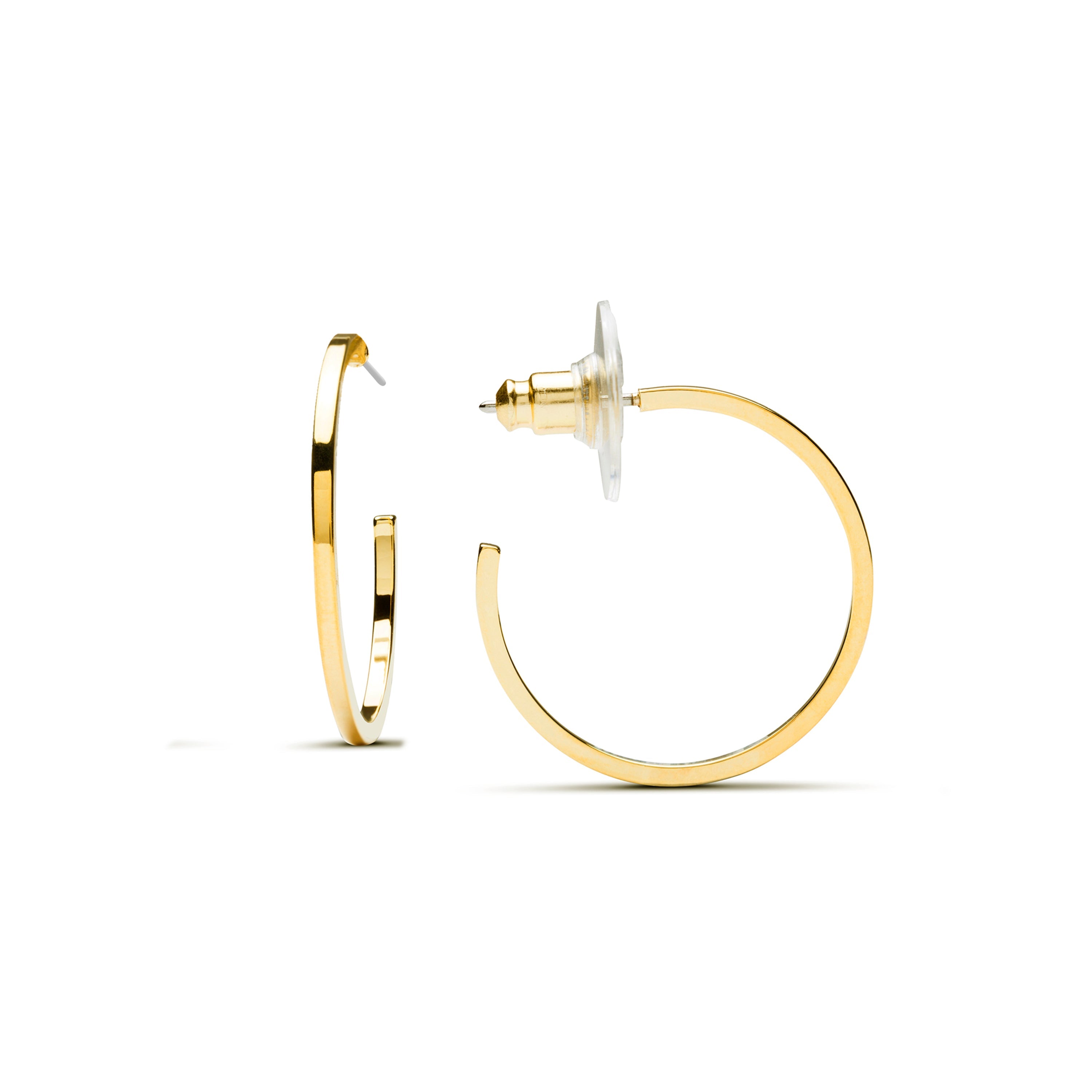 Pendientes acabados en oro amarillo 18K - Baal
