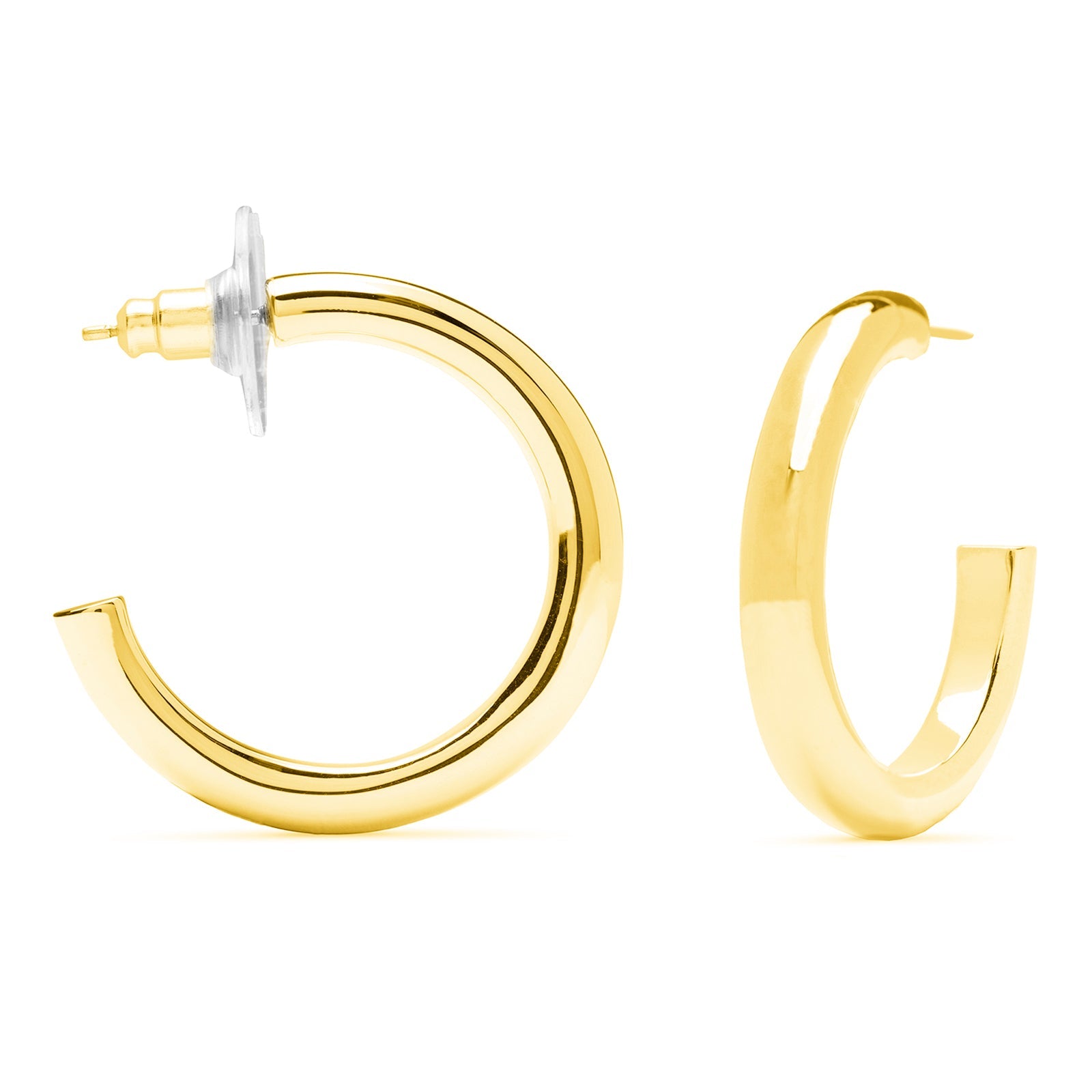 Pendientes acabados en oro amarillo 18K - Maret