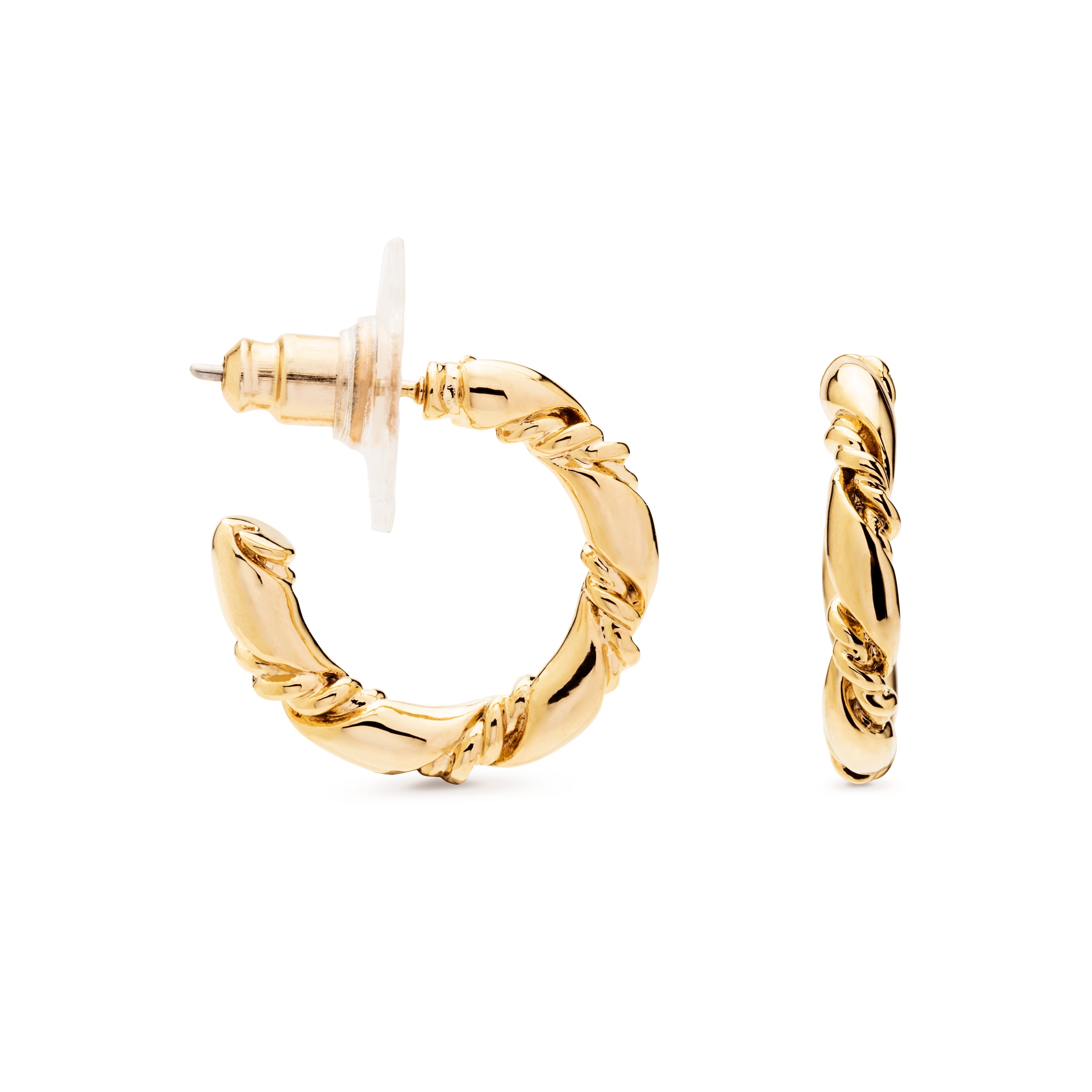 Pendientes acabados en oro amarillo 18K - Phiaken