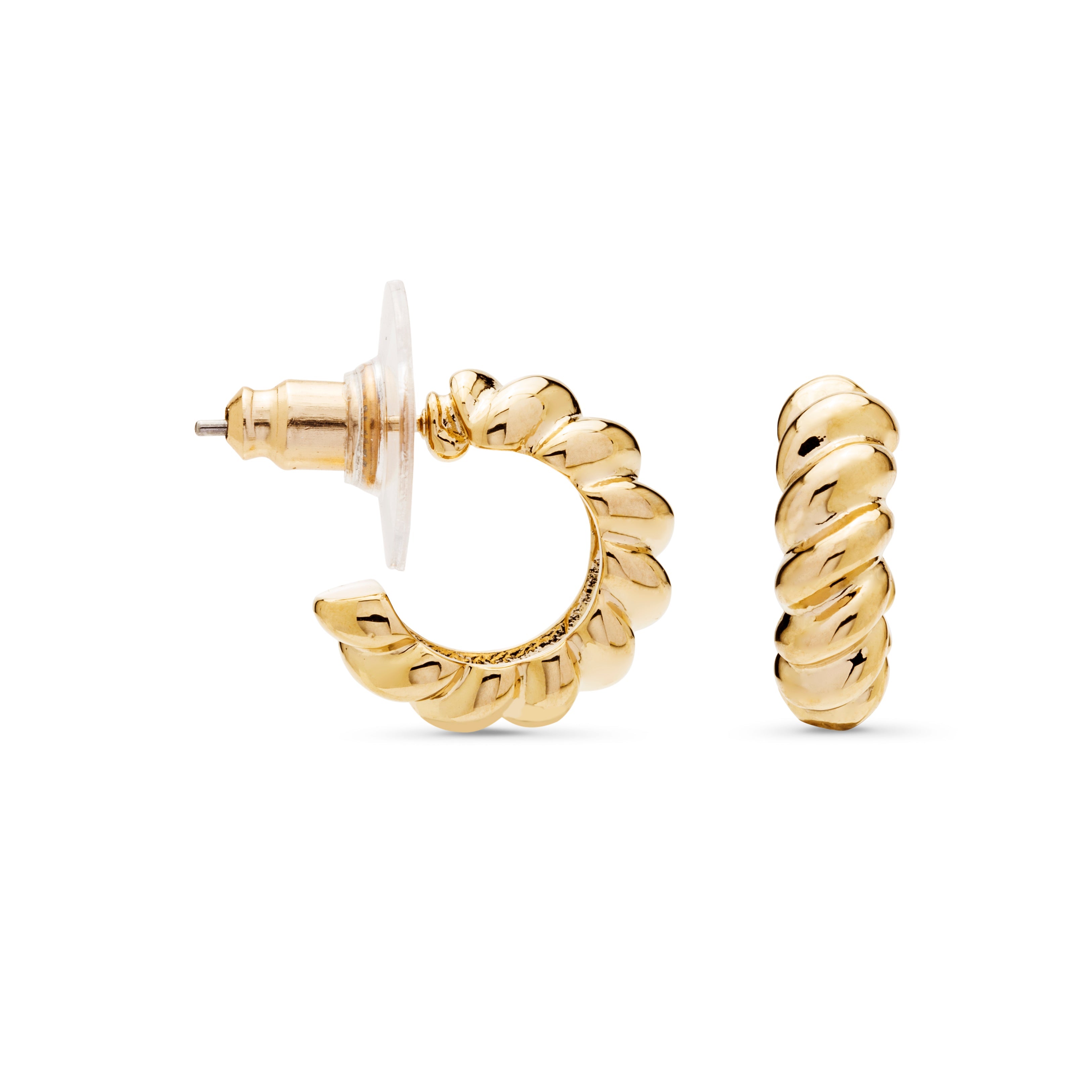 Pendientes acabados en oro amarillo 18K - Tomven