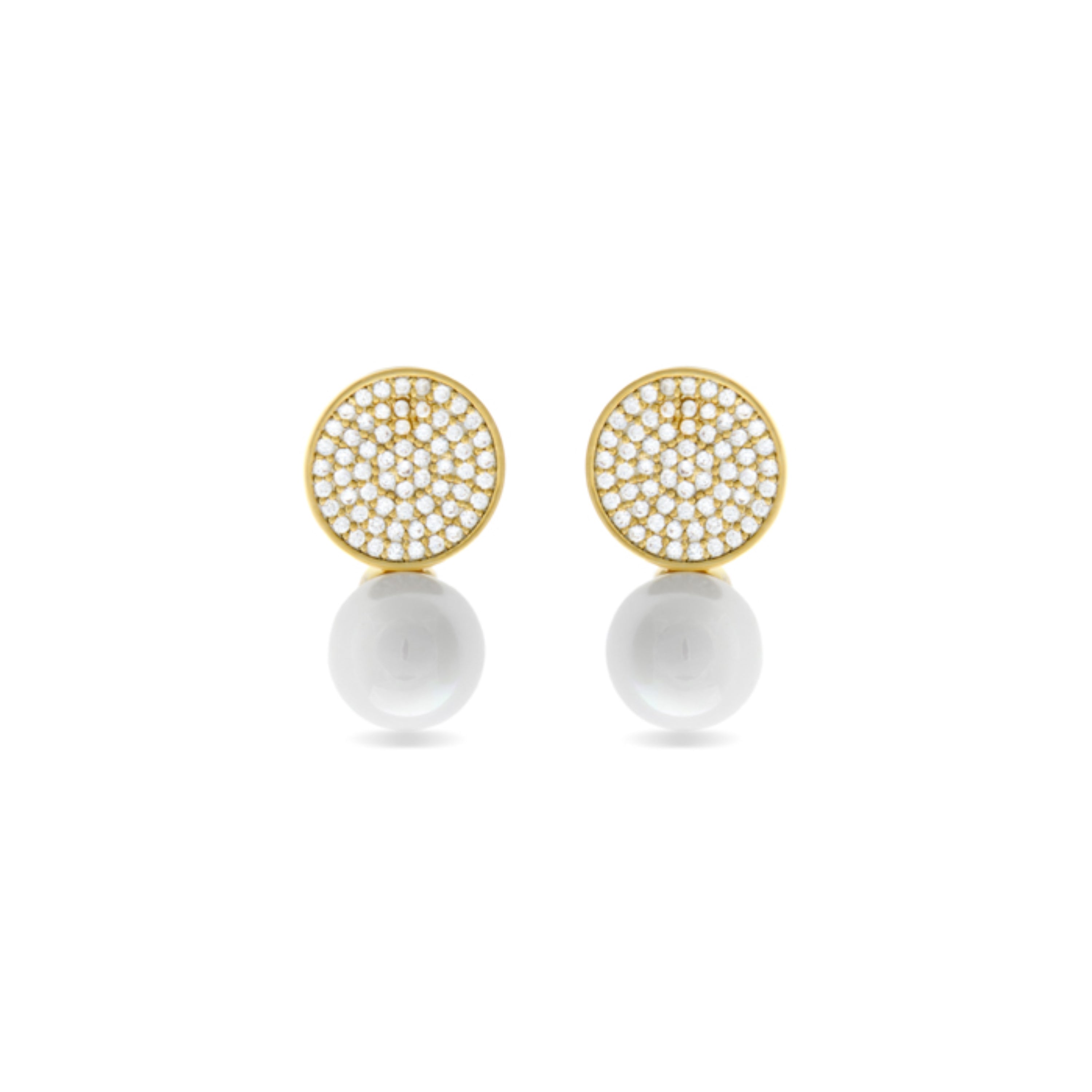 Pendientes acabados en oro amarillo 18K - Nuja
