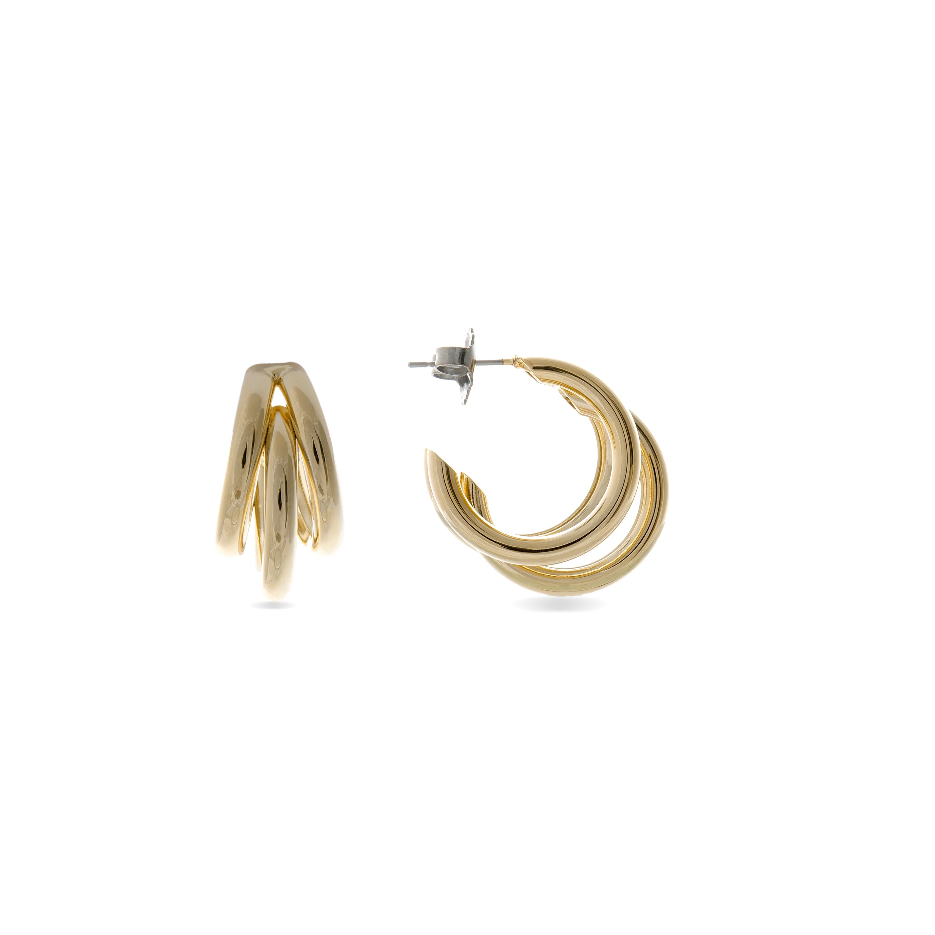 Pendientes acabados en oro amarillo 18K - Carorsa