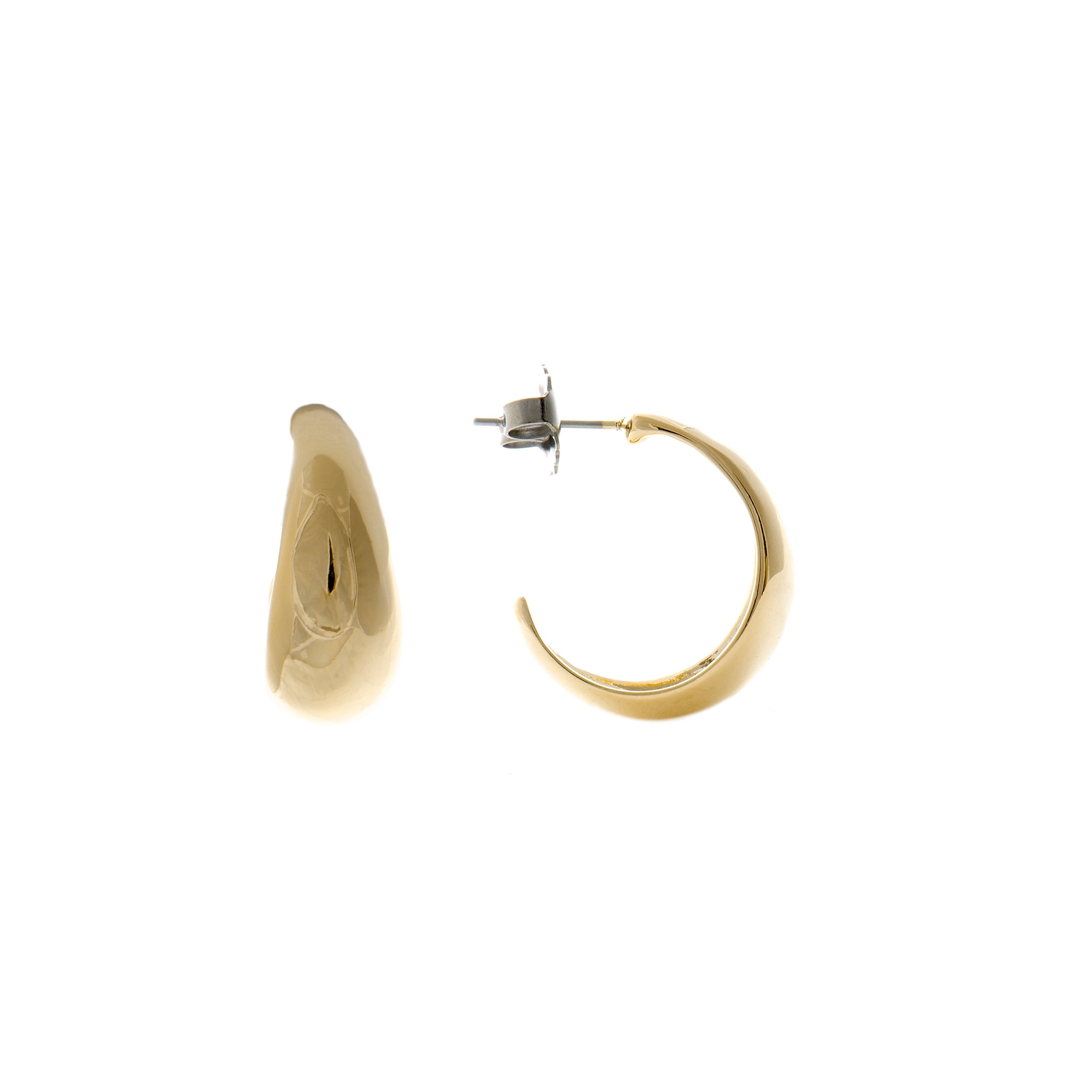 Pendientes acabados en oro amarillo 18K - Ami