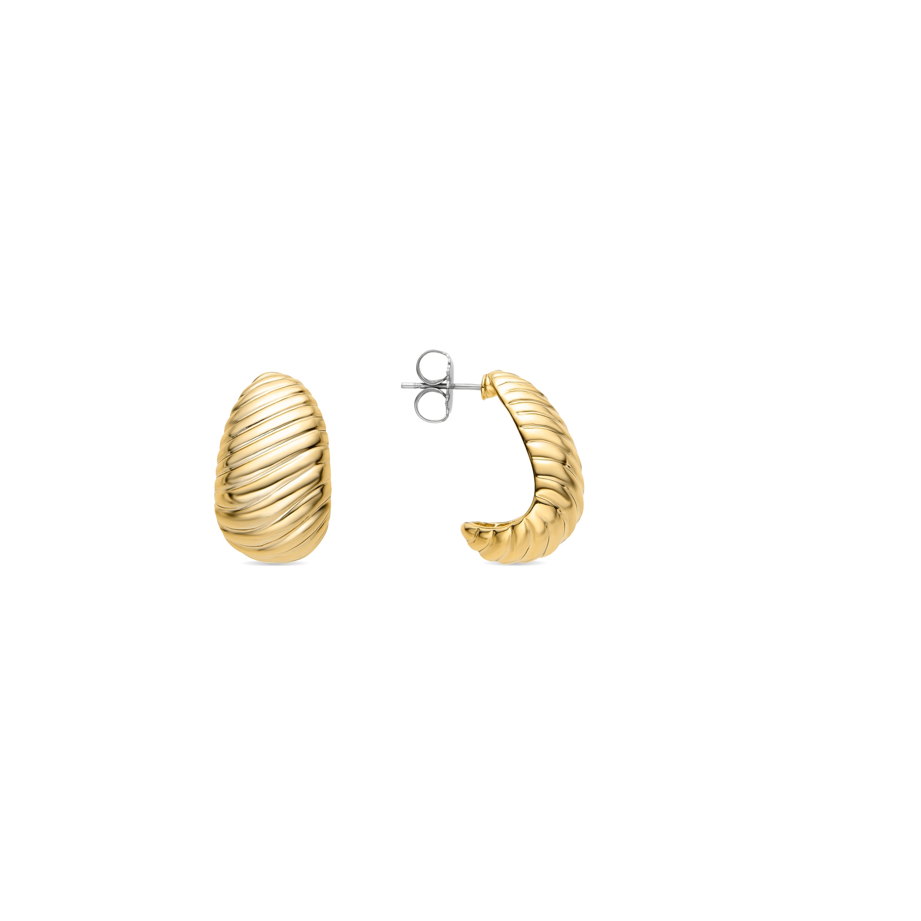 Pendientes acabados en oro amarillo 18K - Axus