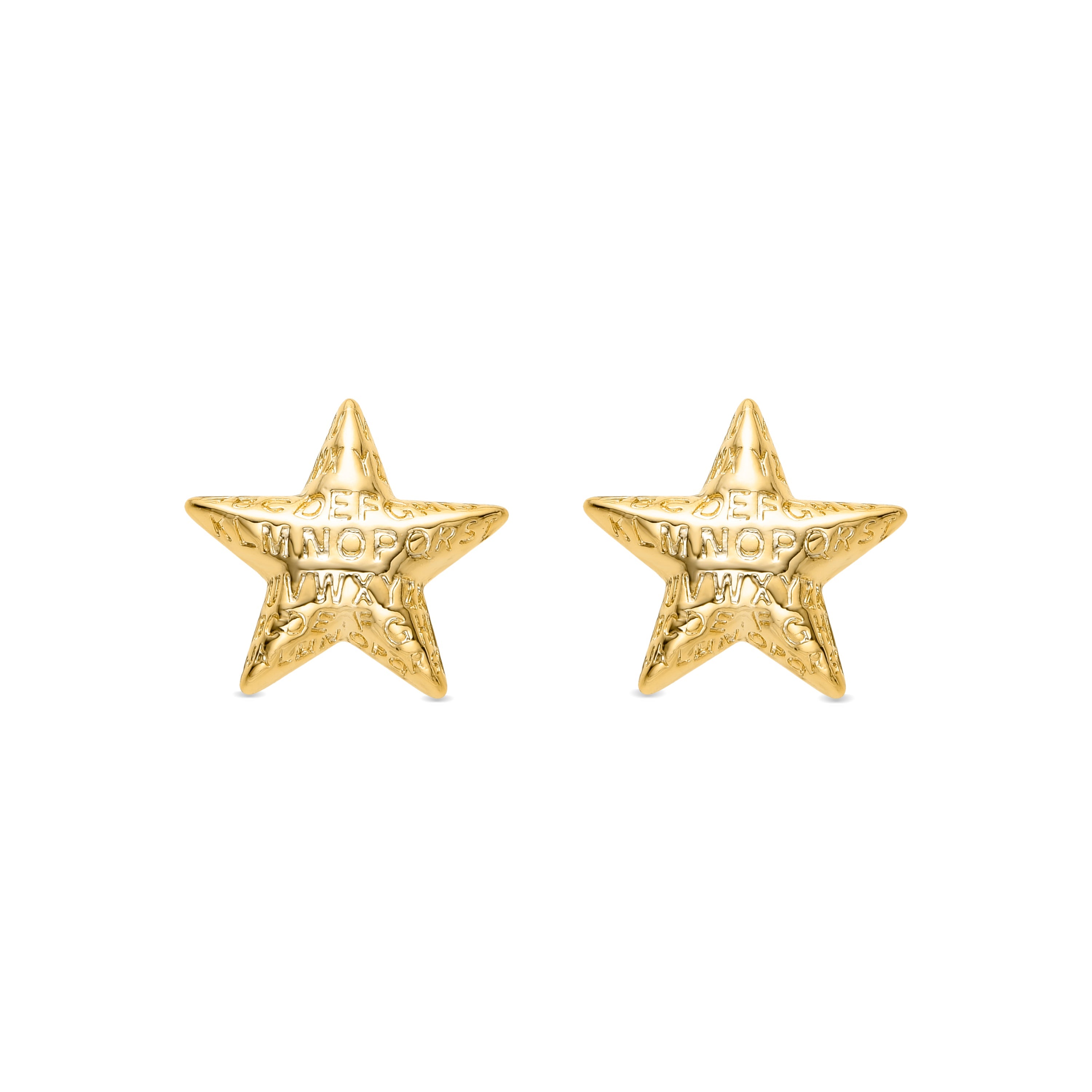 Pendientes acabados en oro amarillo 18K - Bubal