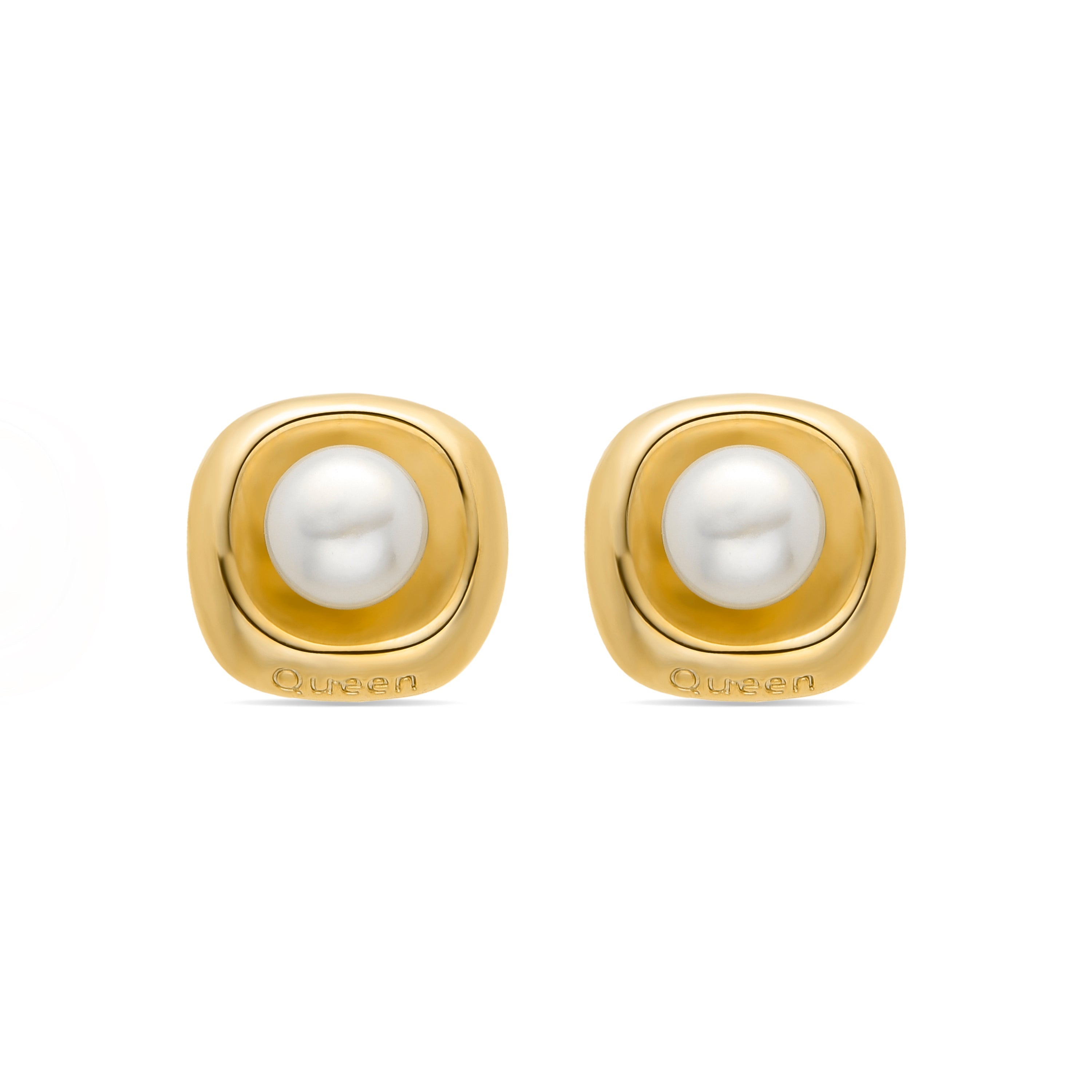 Pendientes acabados en oro amarillo 18K - Fusah