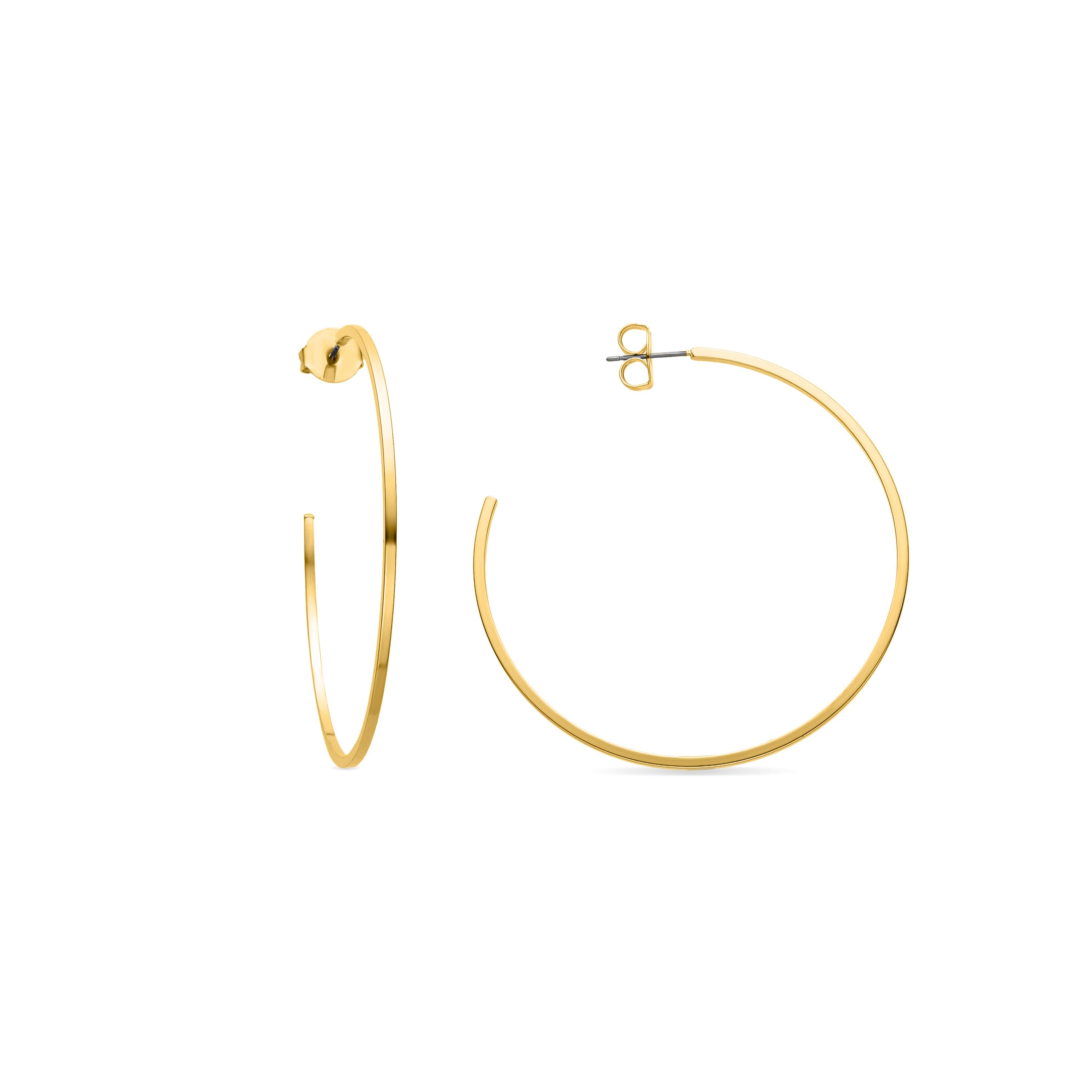 Pendientes acabados en oro amarillo 18K - Adron