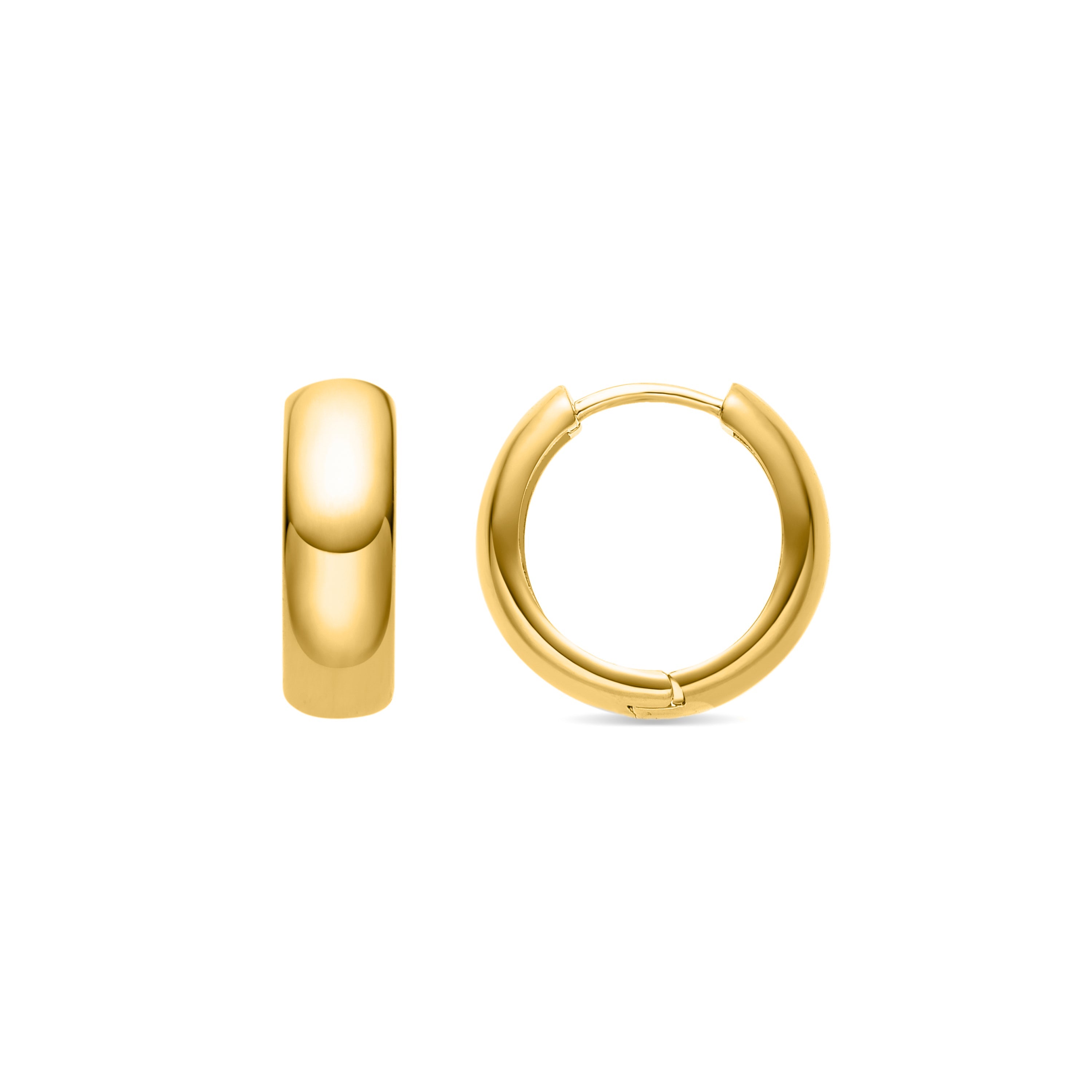 Pendientes acabados en oro amarillo 18K - Apruk