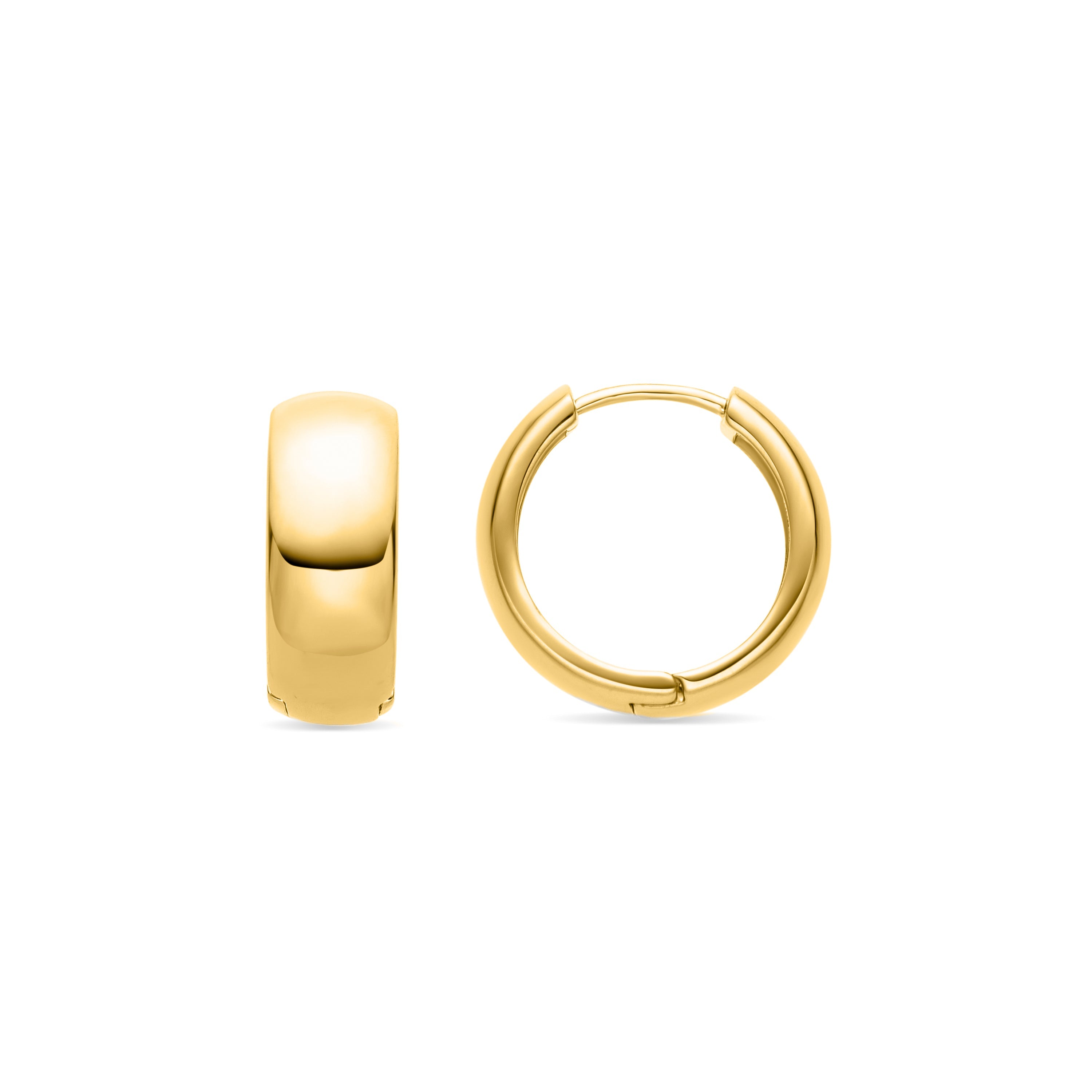 Pendientes acabados en oro amarillo 18K - Apruk