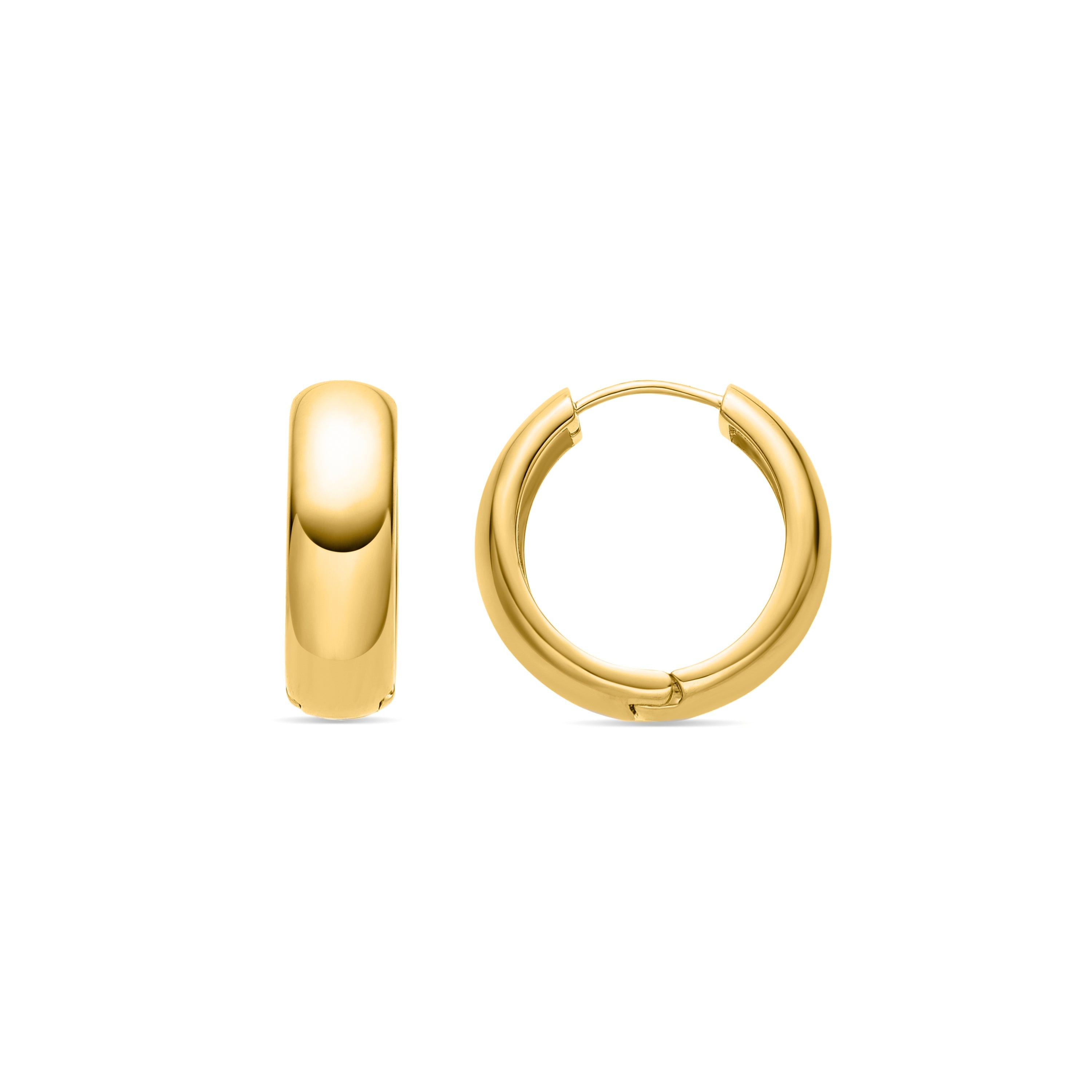 Pendientes acabados en oro amarillo 18K - Apruk